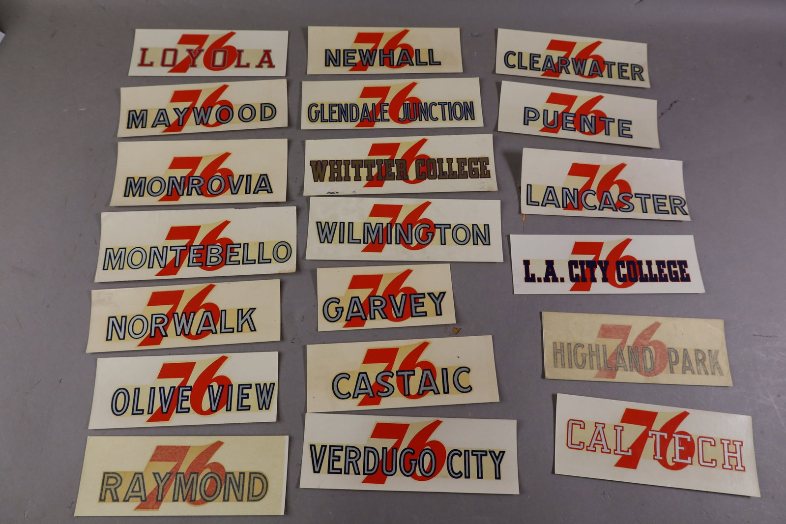 20 UNION 76 WATER TRANSFER DECALS (1 of 3)