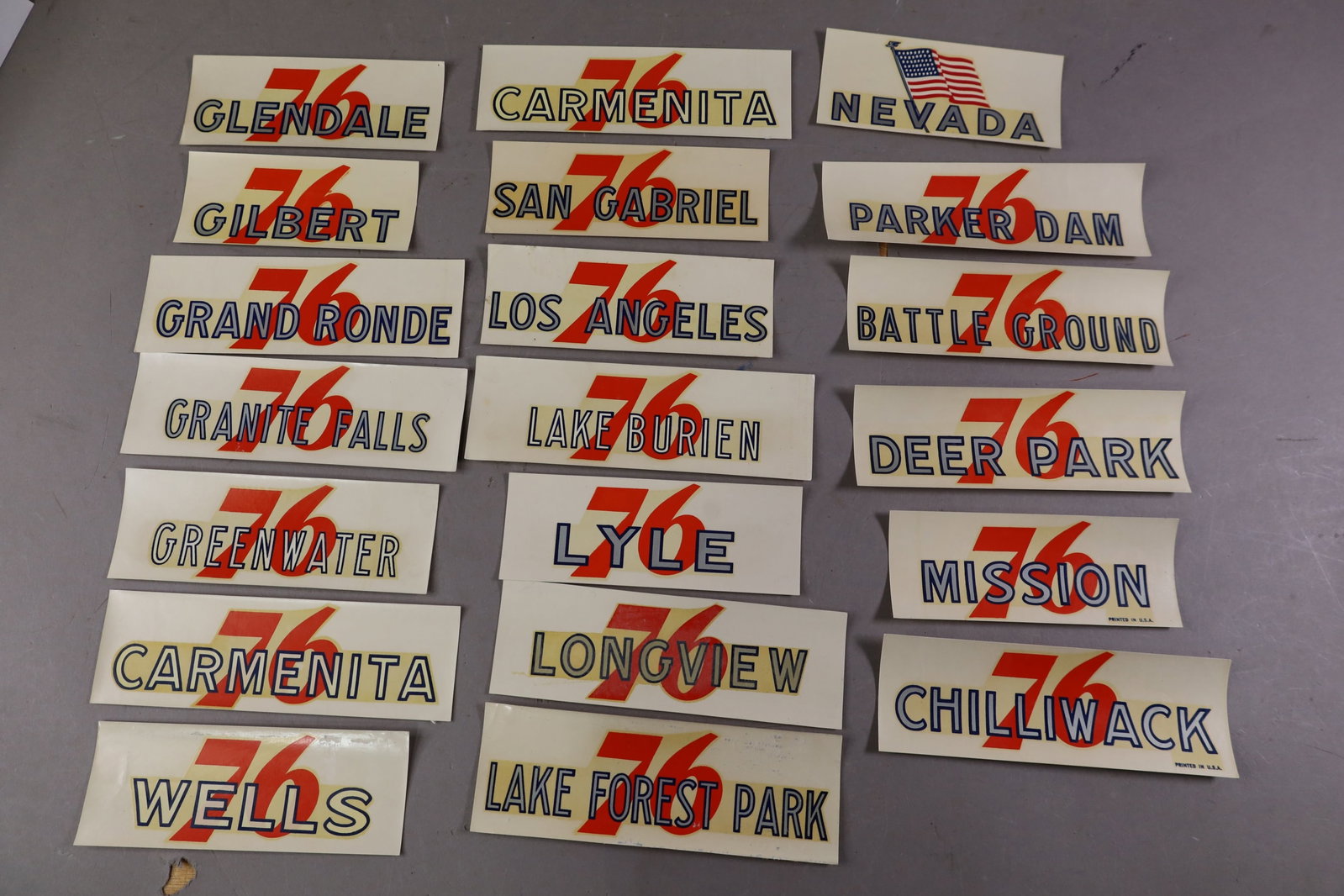 20 UNION 76 WATER TRANSFER DECALS (1 of 3)