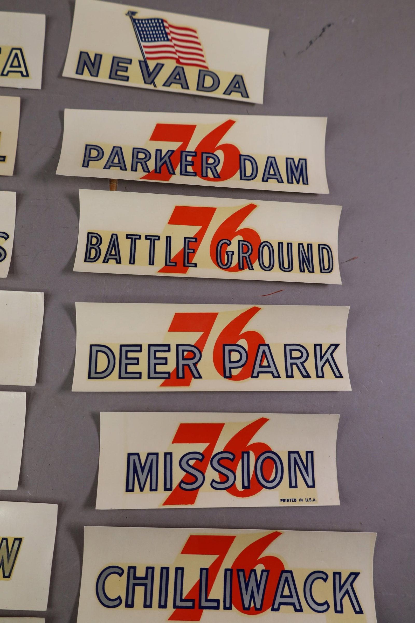 20 UNION 76 WATER TRANSFER DECALS - 3