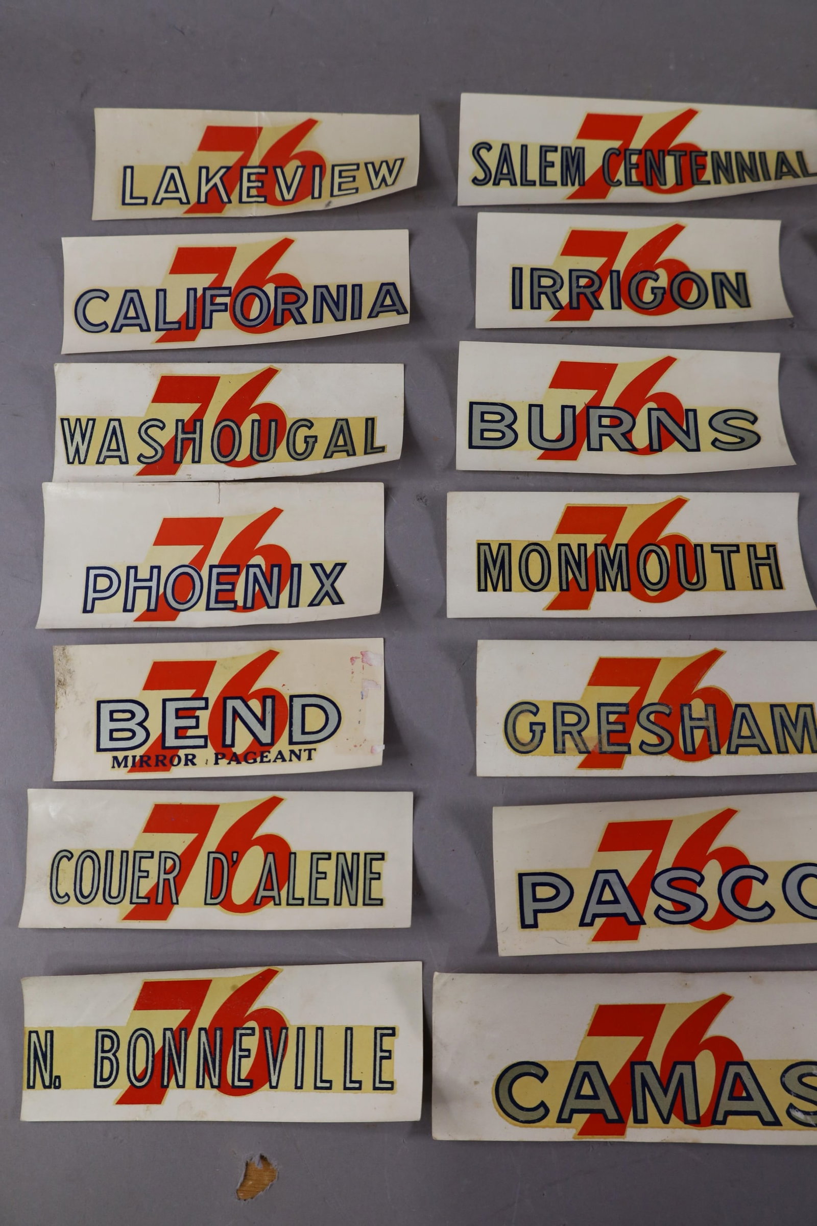 20 UNION 76 WATER TRANSFER DECALS - 2