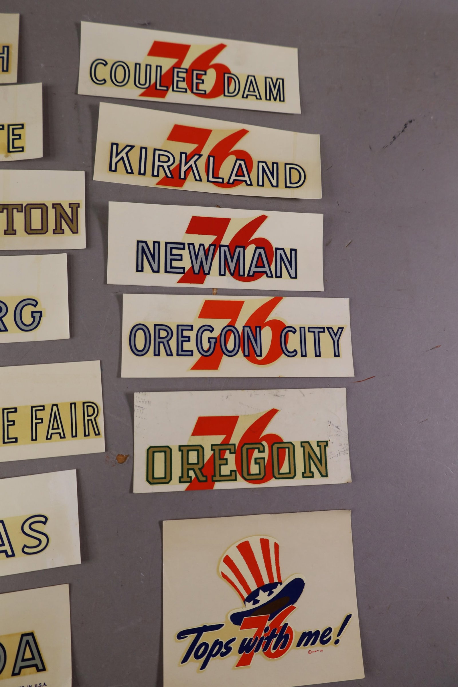 20 UNION 76 WATER TRANSFER DECALS - 3