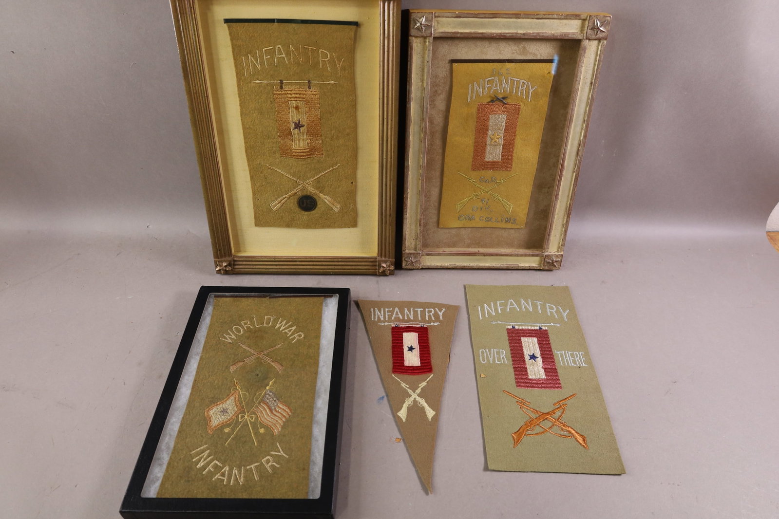 5 WWI SON IN SERVICE BANNERS (1 of 6)