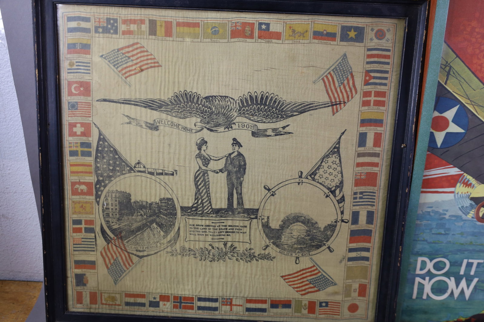 FRAMED MILITARY EPHEMERA - 2