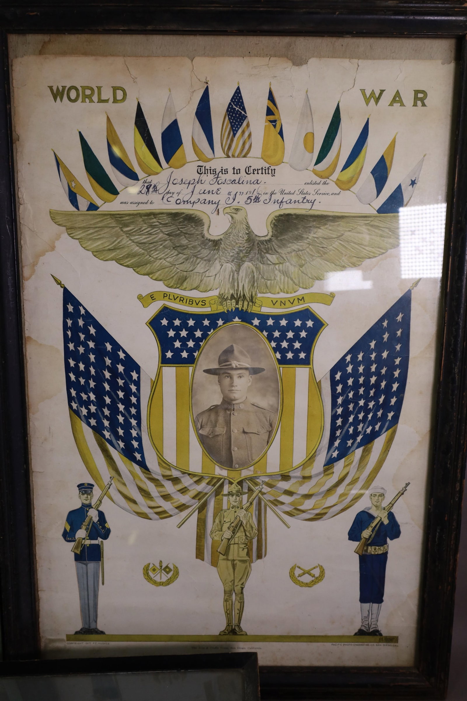 FRAMED MILITARY EPHEMERA - 4