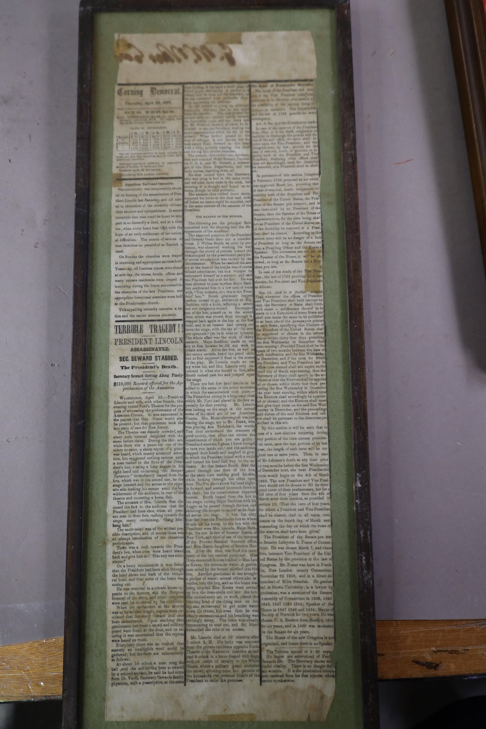 FRAMED MILITARY EPHEMERA - 8