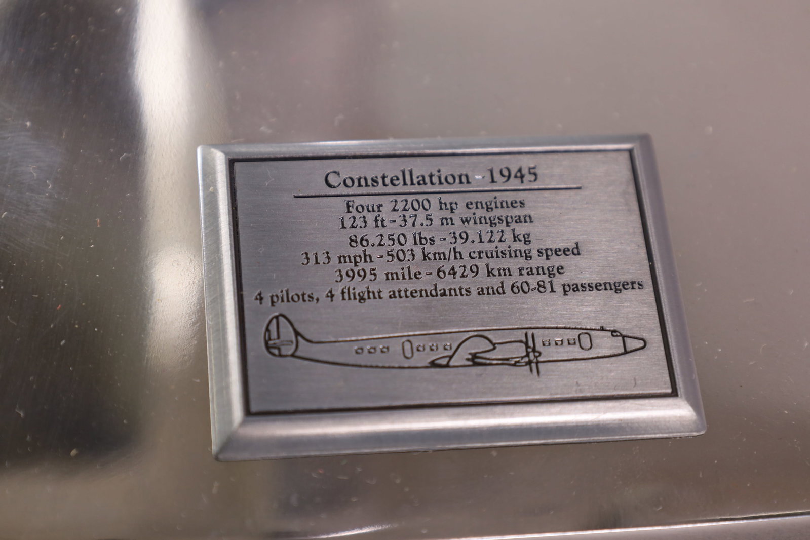 ALUMINUM AIRPLANE MODEL - 4