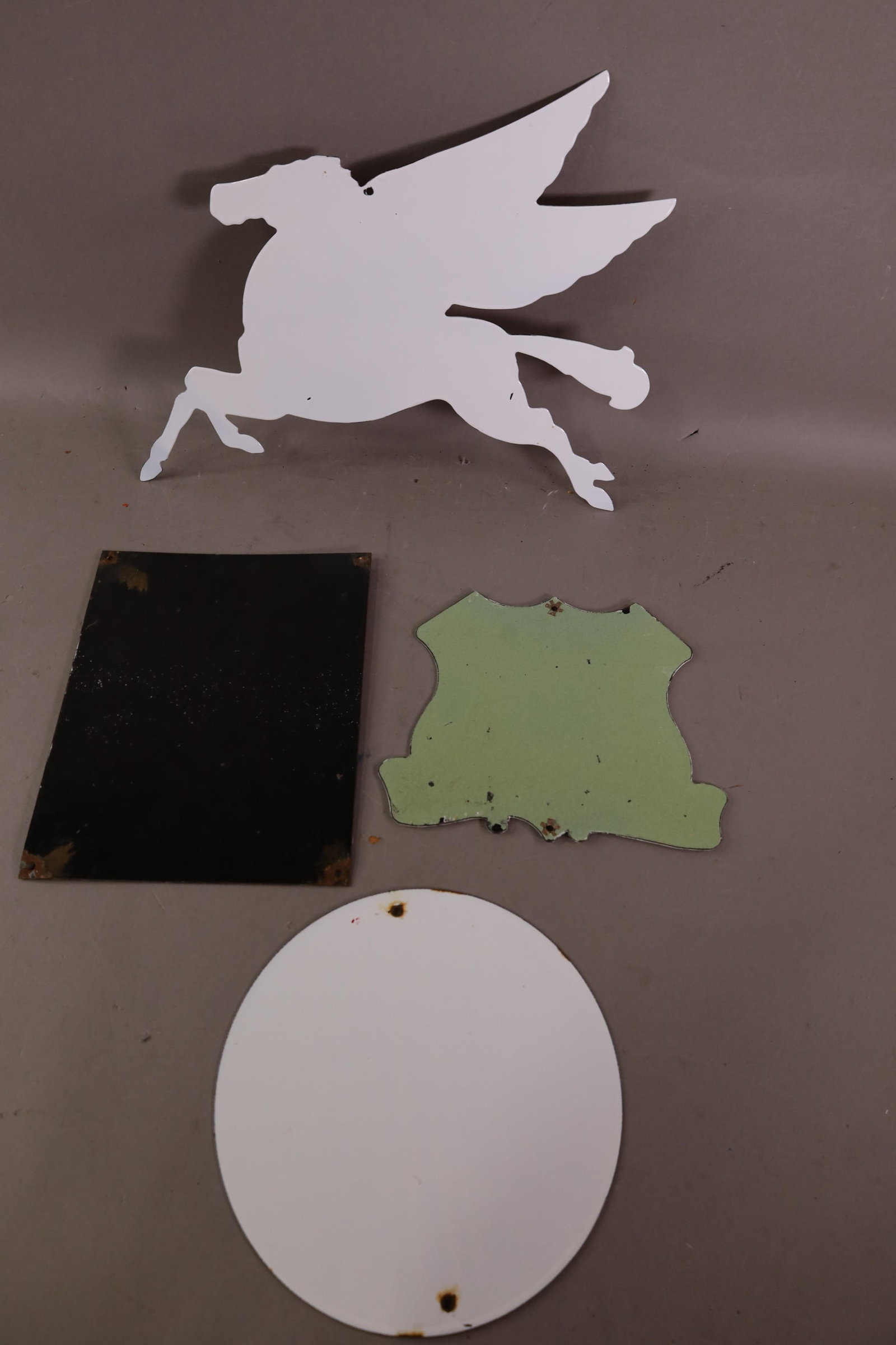 4 PORCELAIN SIGNS - 2