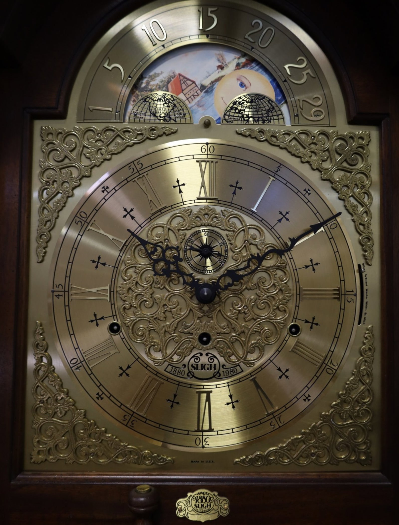 SLIGH GRANDFATHER CLOCK - 2