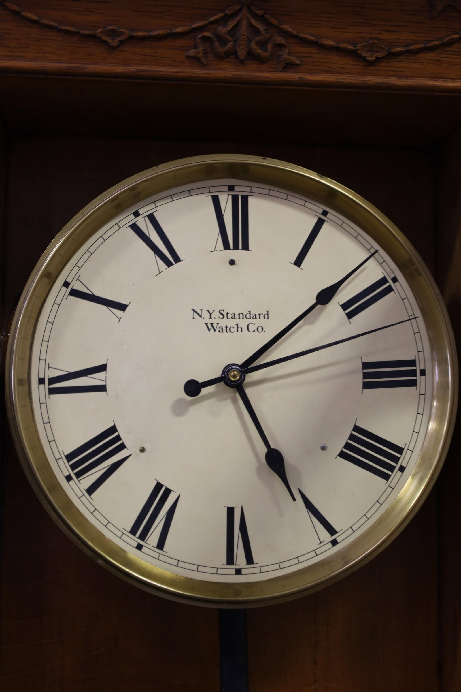 N.Y. STANDARD WATCH CO WALL CLOCK - 3