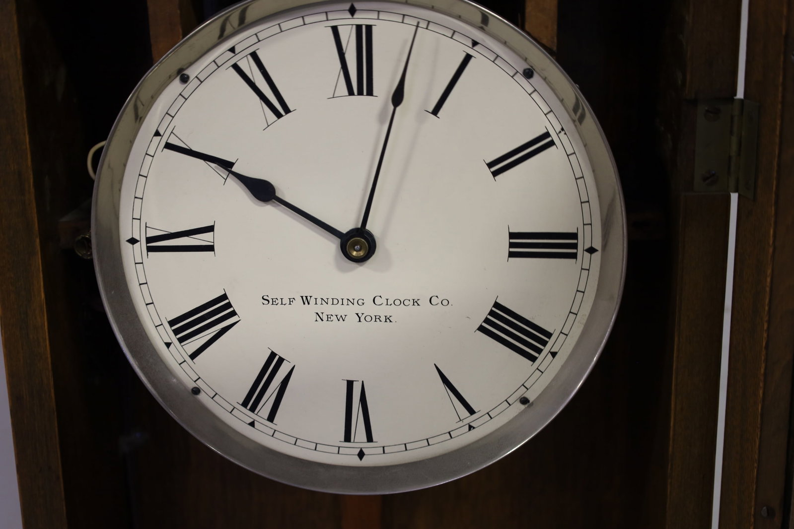 SELF WINDING CLOCK CO WALL CLOCK - 2