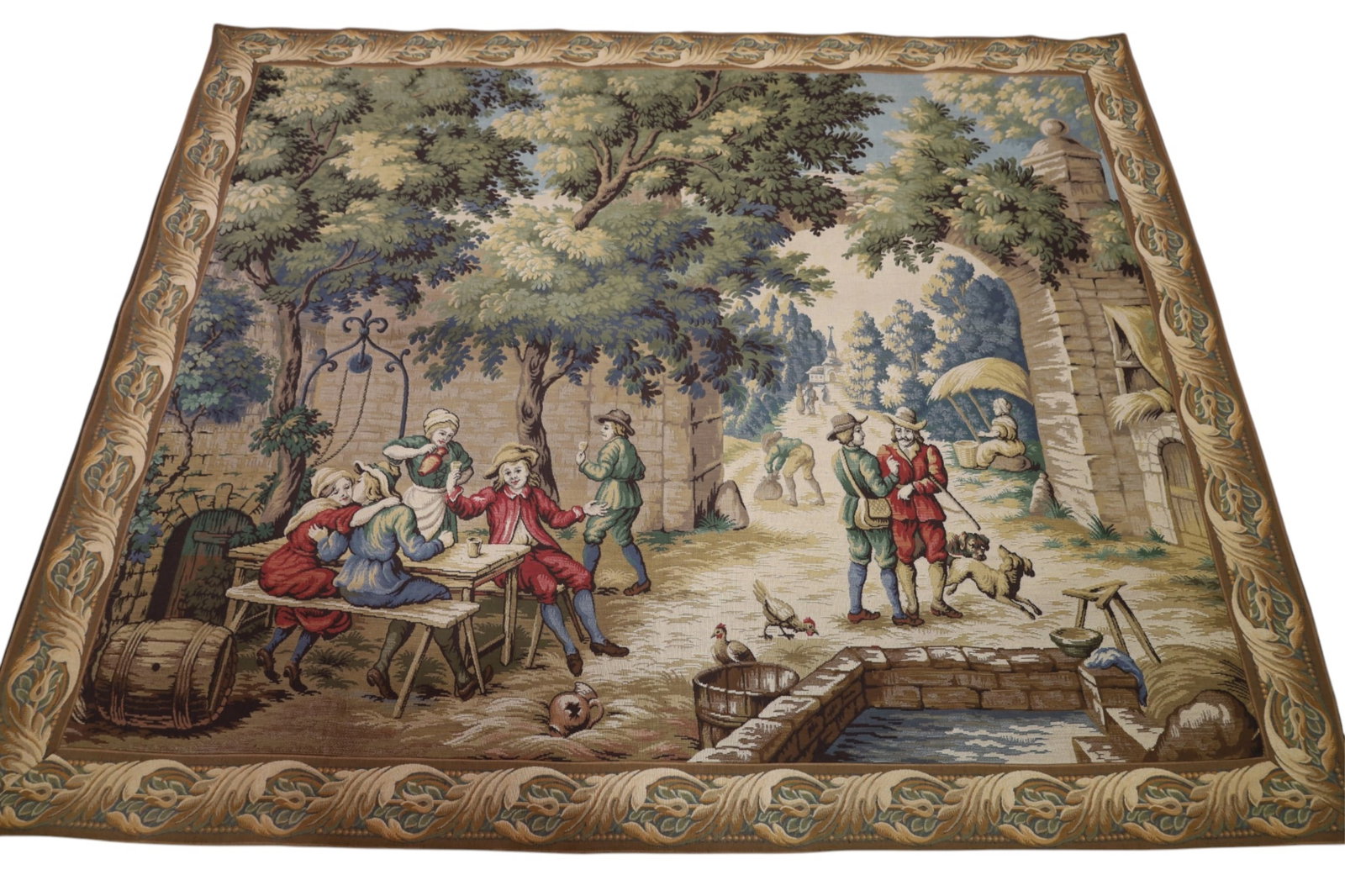 LARGE TAPESTRY: LARGE TAPESTRY, NEEDS CLEANED. 84" x 68"