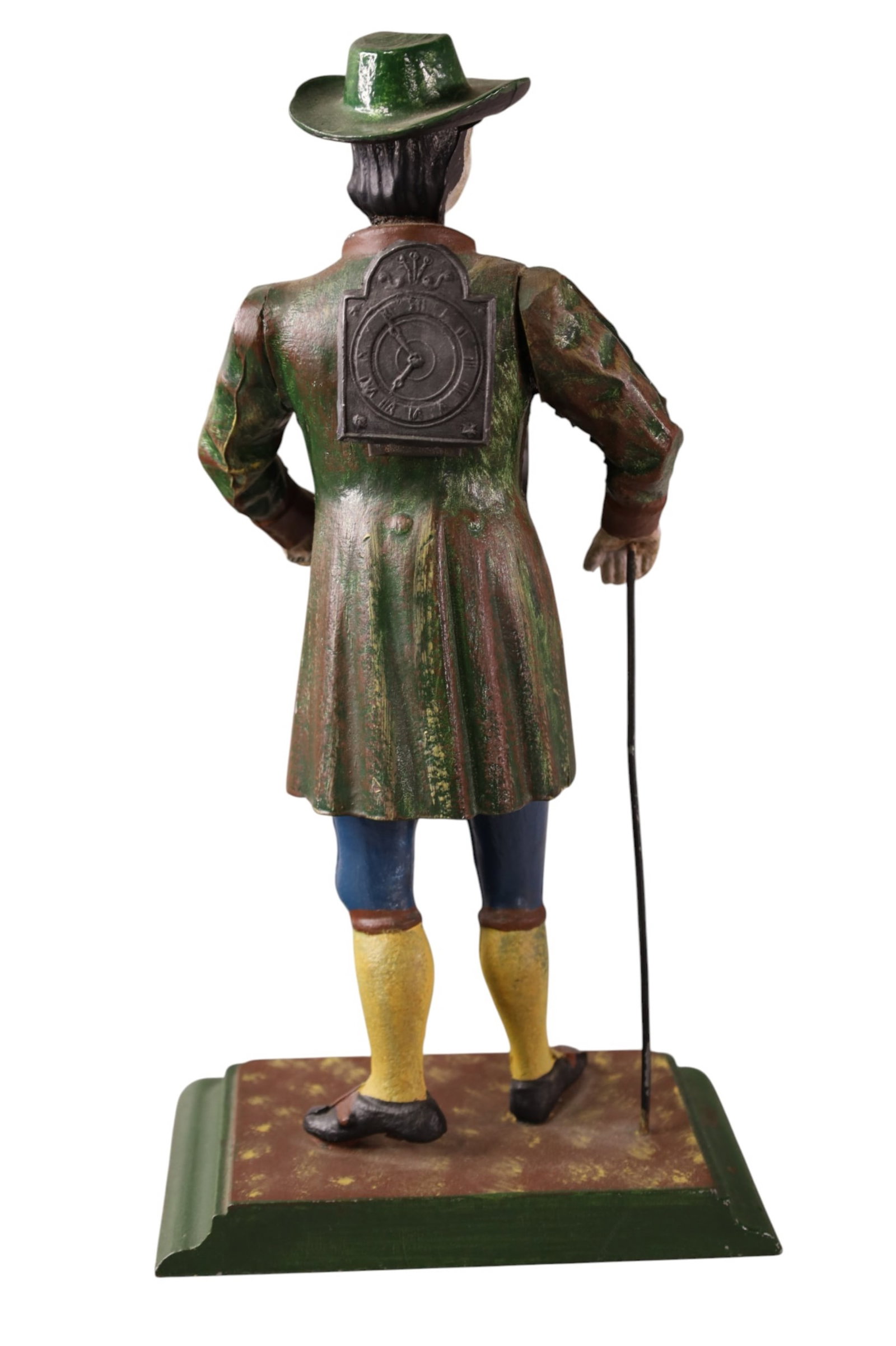 CAST IRON PEDDLER CLOCK - 2