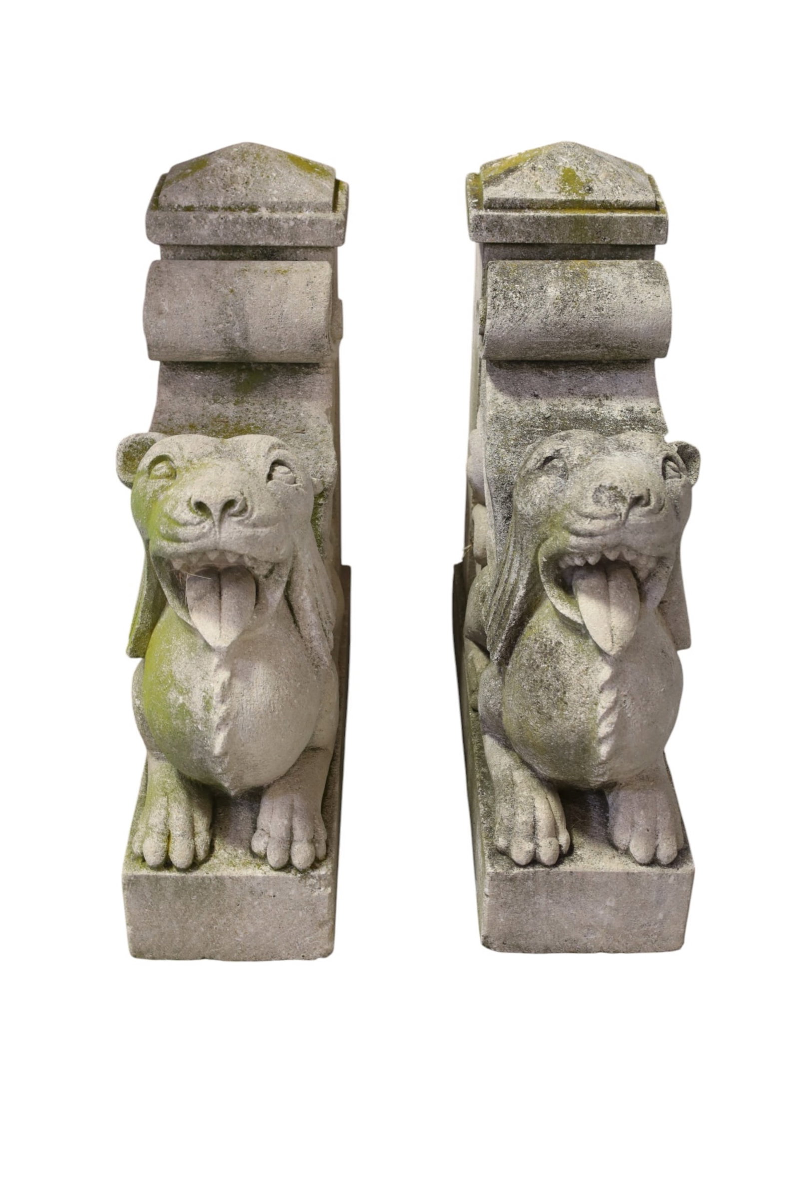 2 CAST STONE ARCHITECTUAL PIECES - 2