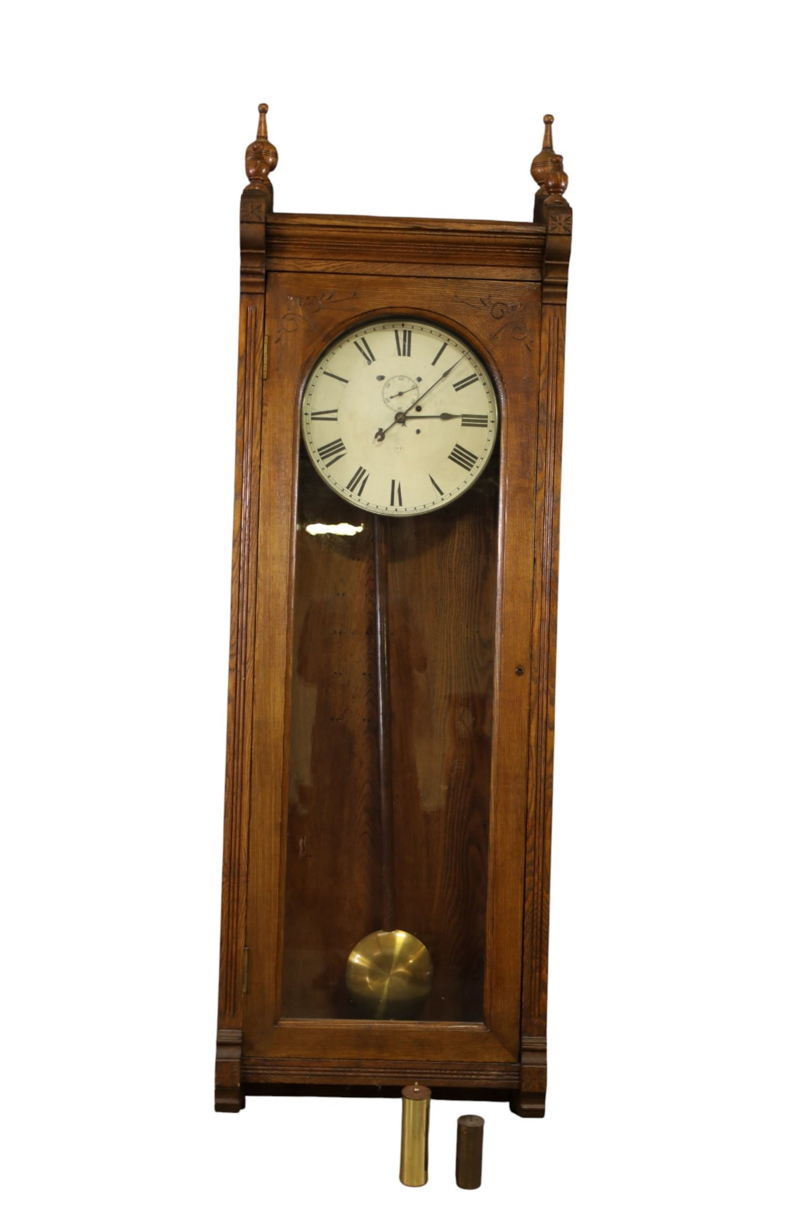 SETH THOMAS No 17 REGULATOR WALL CLOCK (1 of 3)
