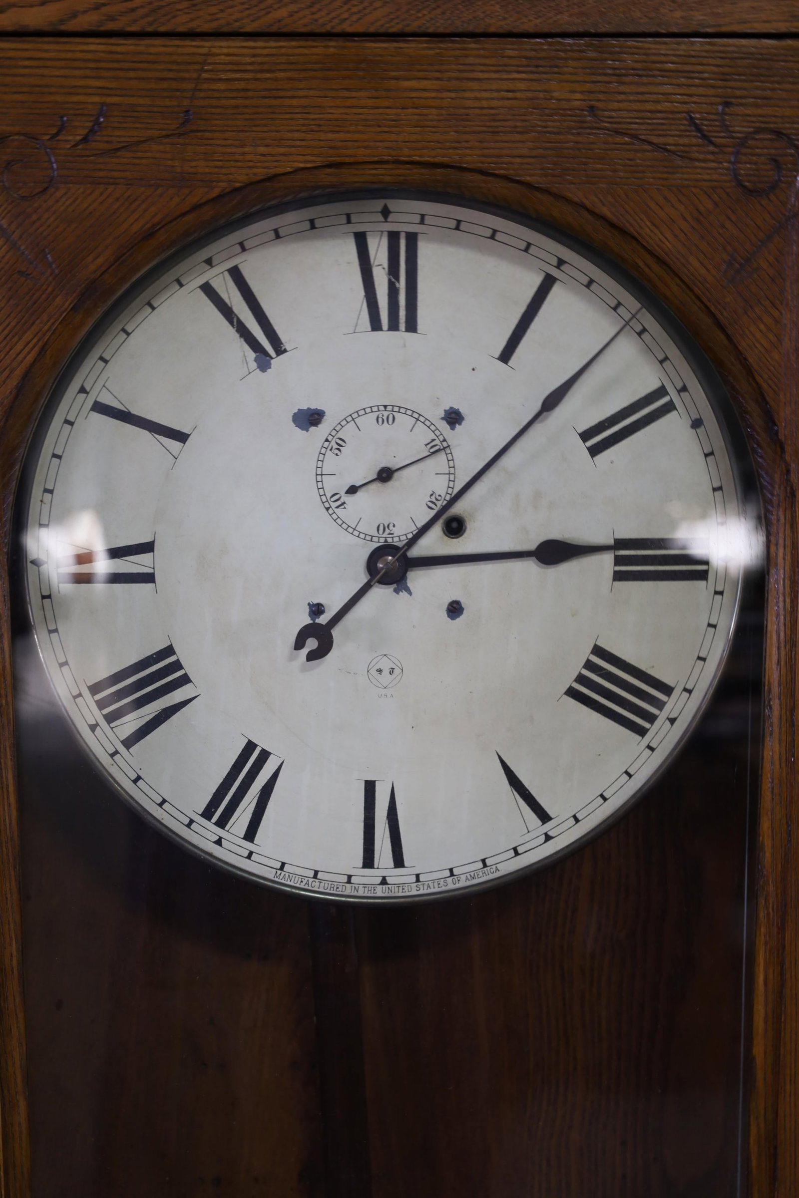 SETH THOMAS No 17 REGULATOR WALL CLOCK - 3