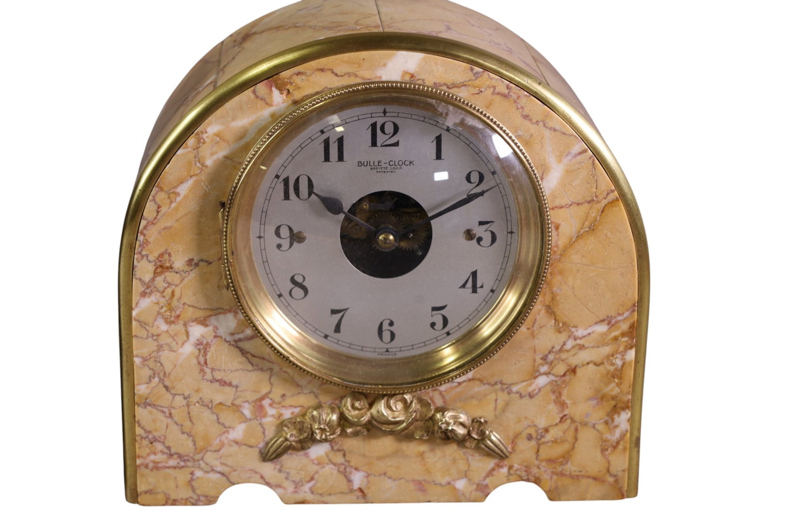 2 MARBLE ELECTRIC MANTLE CLOCKS - 3