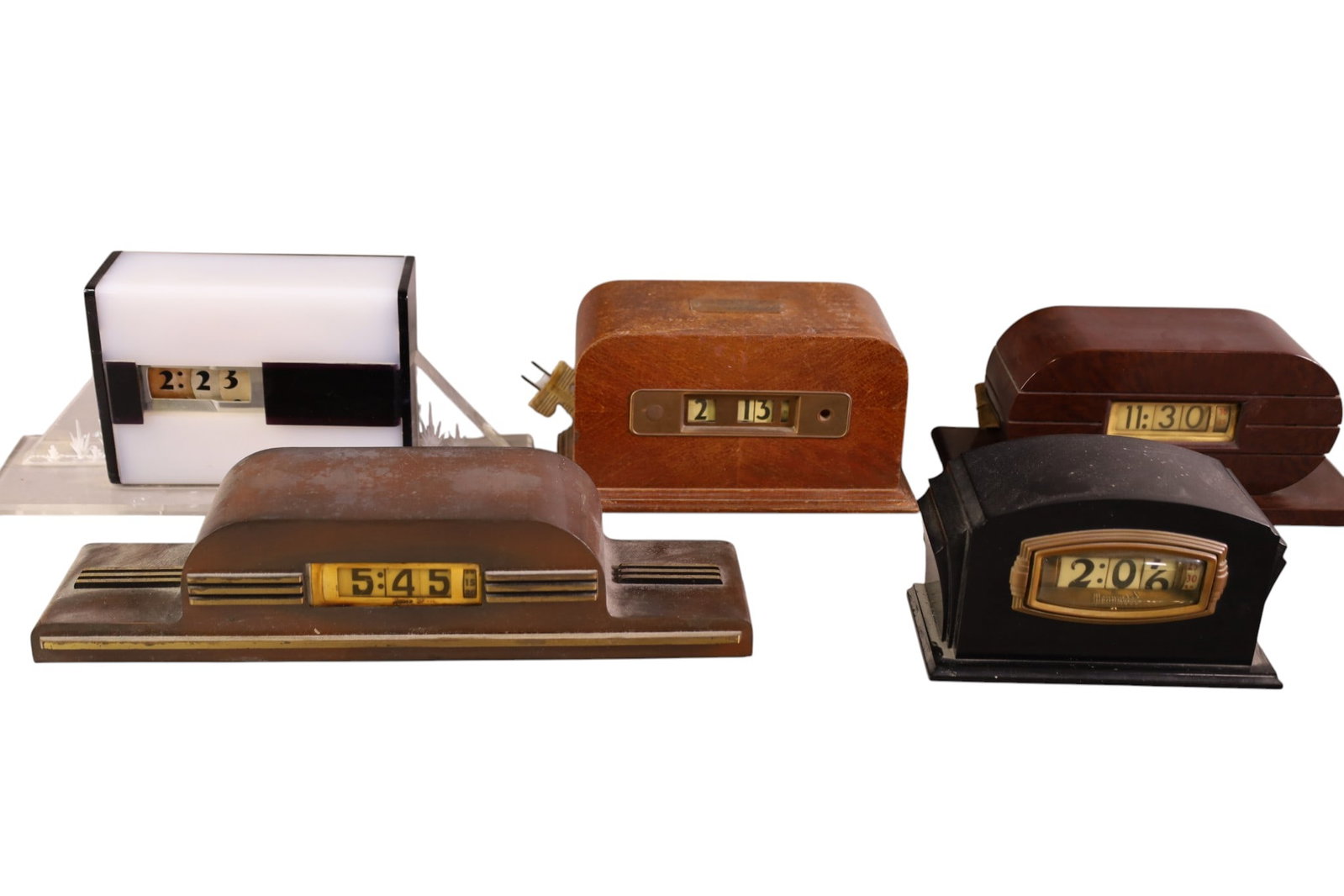 5 ART DECO ELECTRIC CLOCKS (1 of 6)
