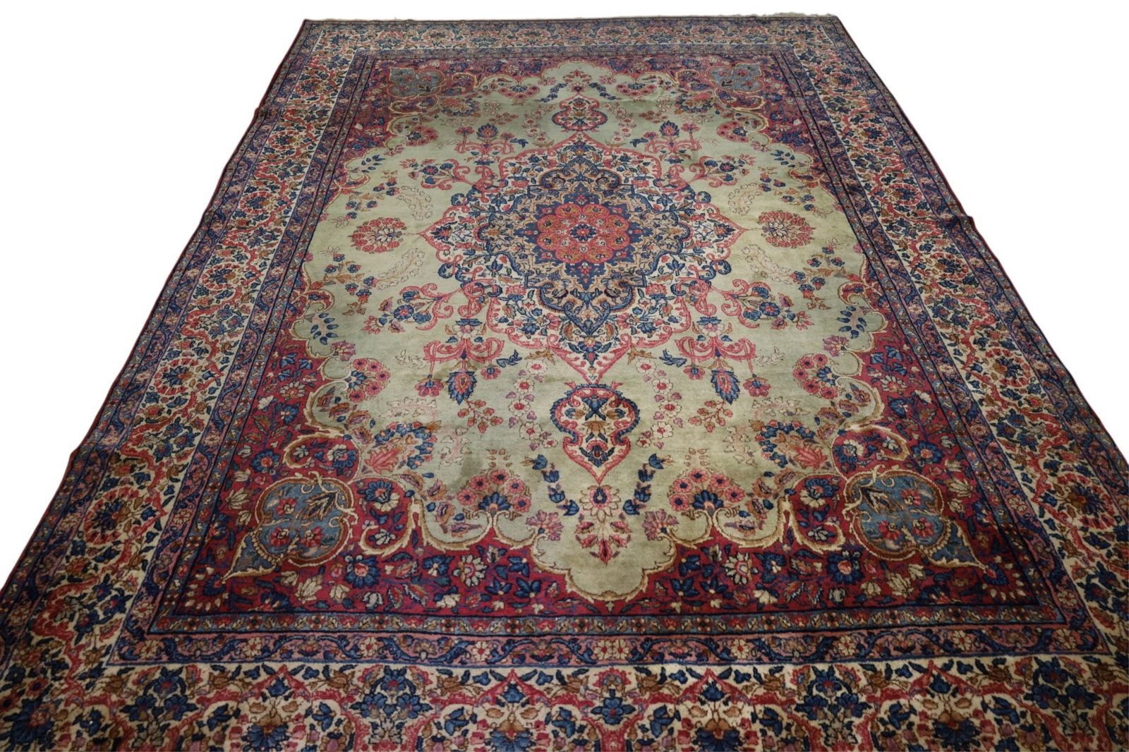 APPROX 8' 9" x 11' 10" HANDMADE WOOL RUG (1 of 4)