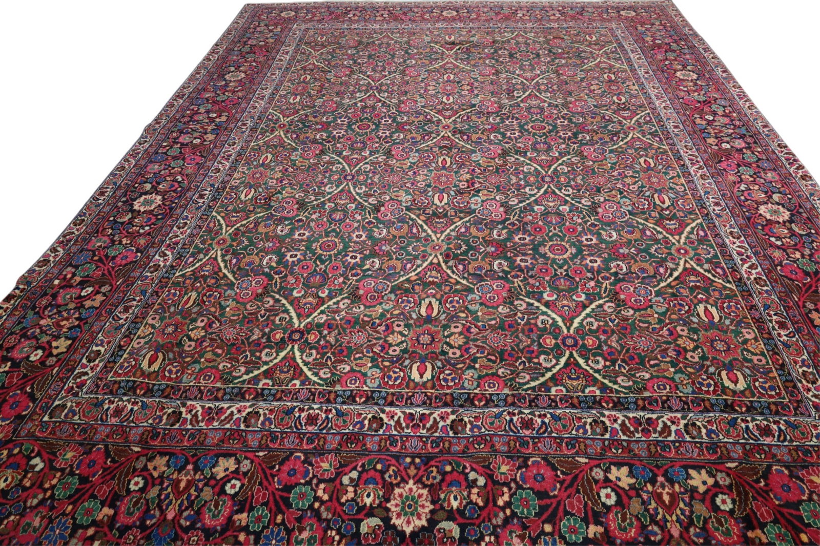 APPROX 14" x 10' 6" HANDMADE WOOL RUG: HANDMADE WOOL RUG, SIGNED.