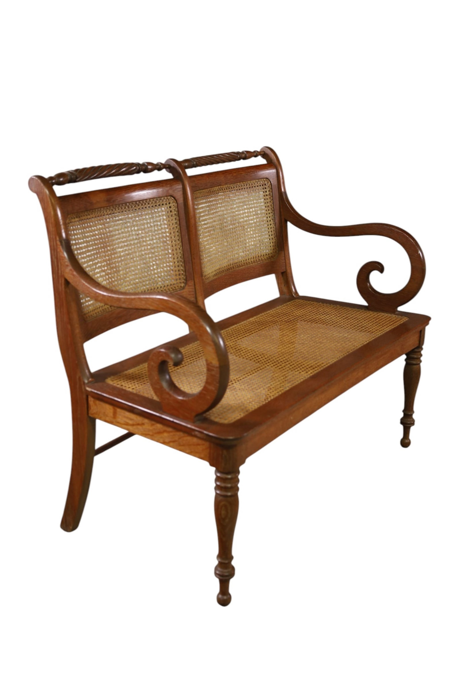ANTIQUE OAK BENCH - 2