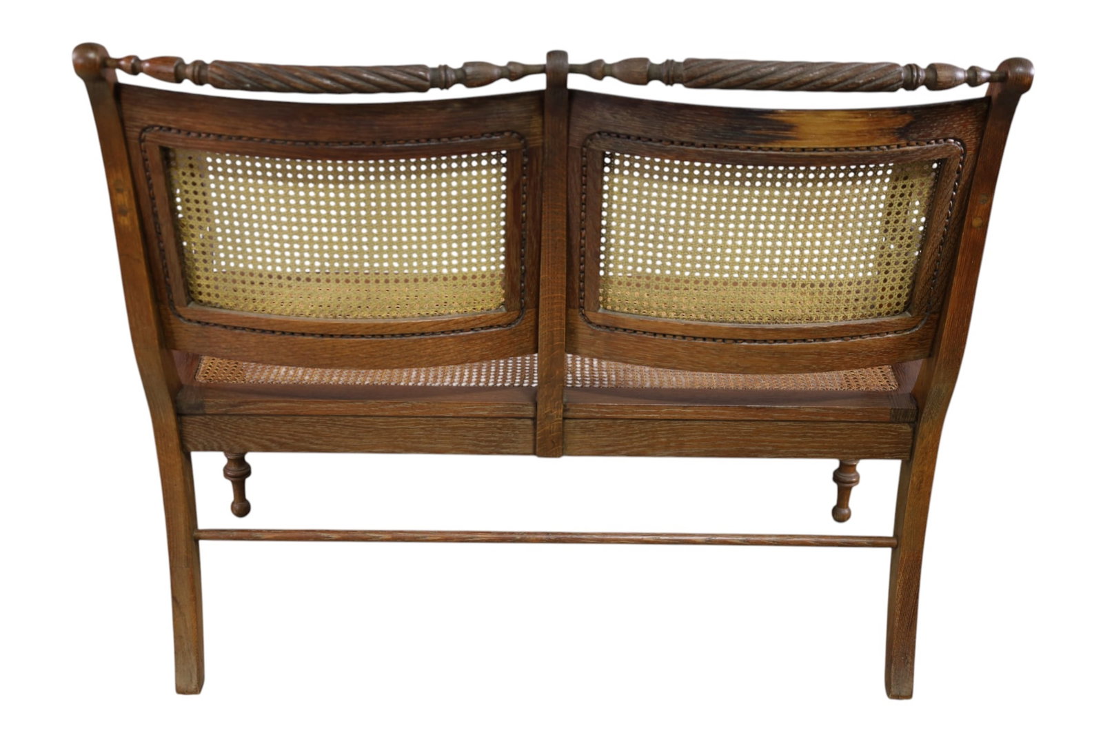 ANTIQUE OAK BENCH - 3