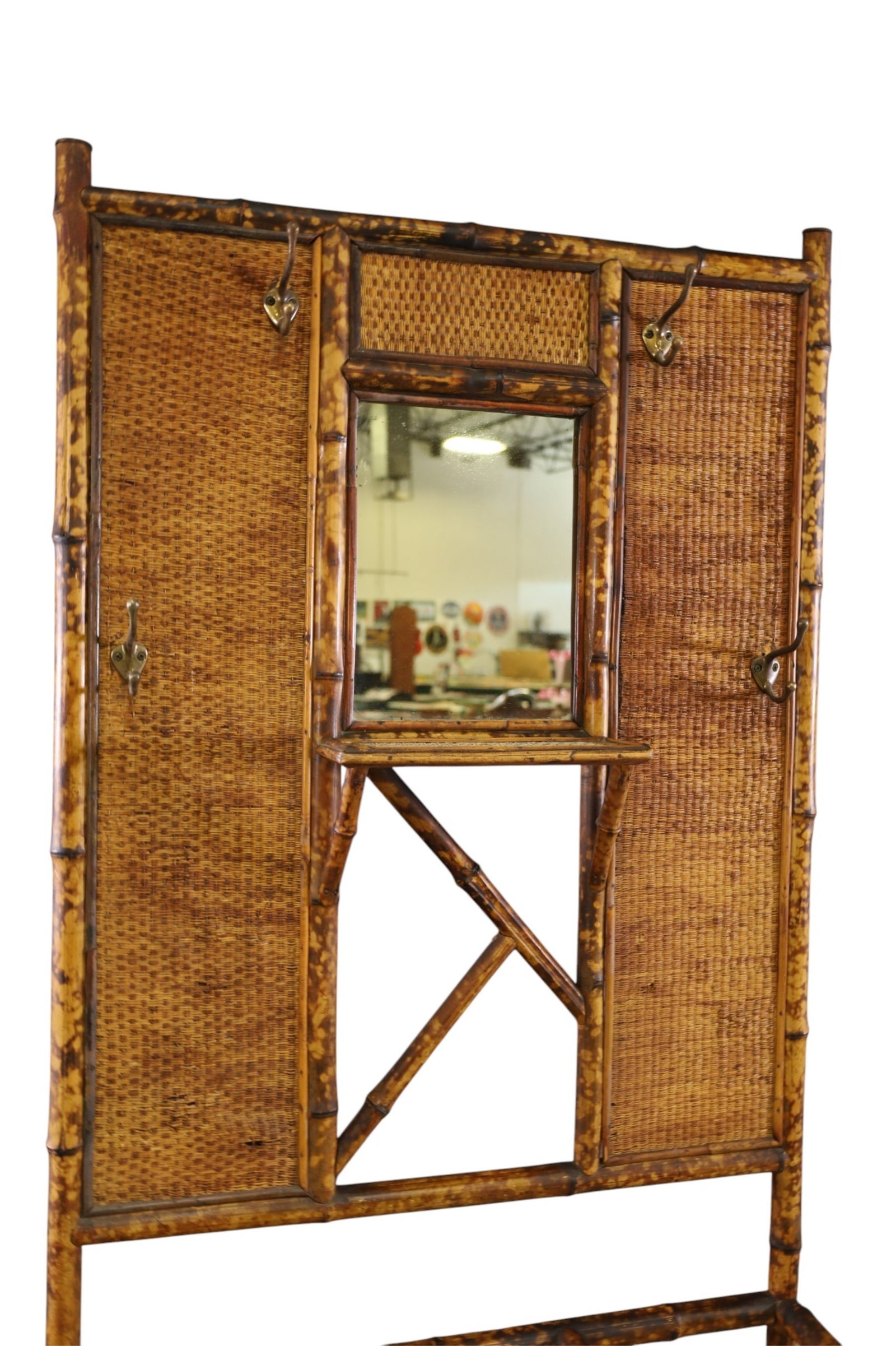 VICTORIAN BAMBOO HALLTREE - 2