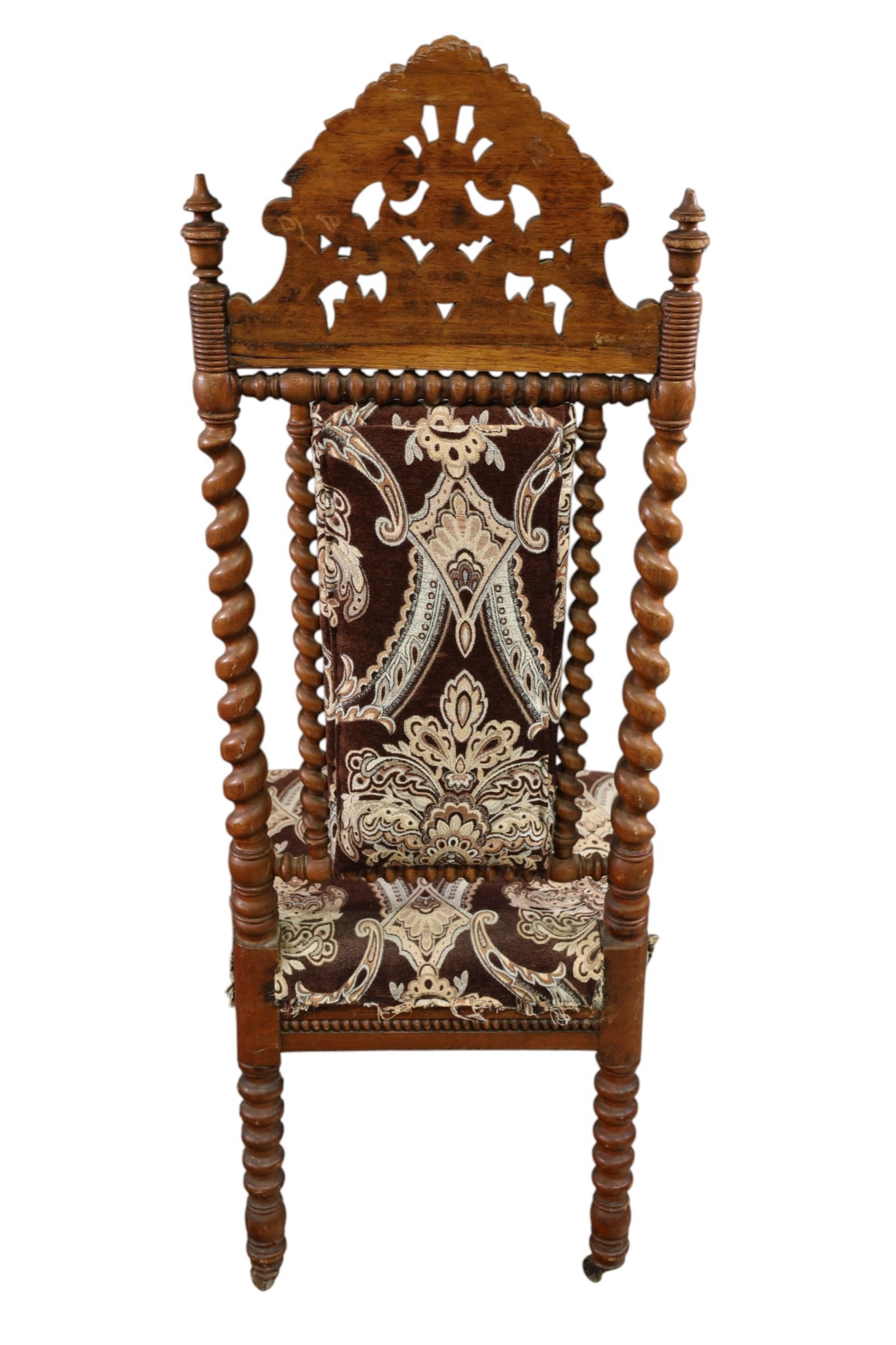 2 GOTHIC SIDE CHAIRS (AS IS) - 4
