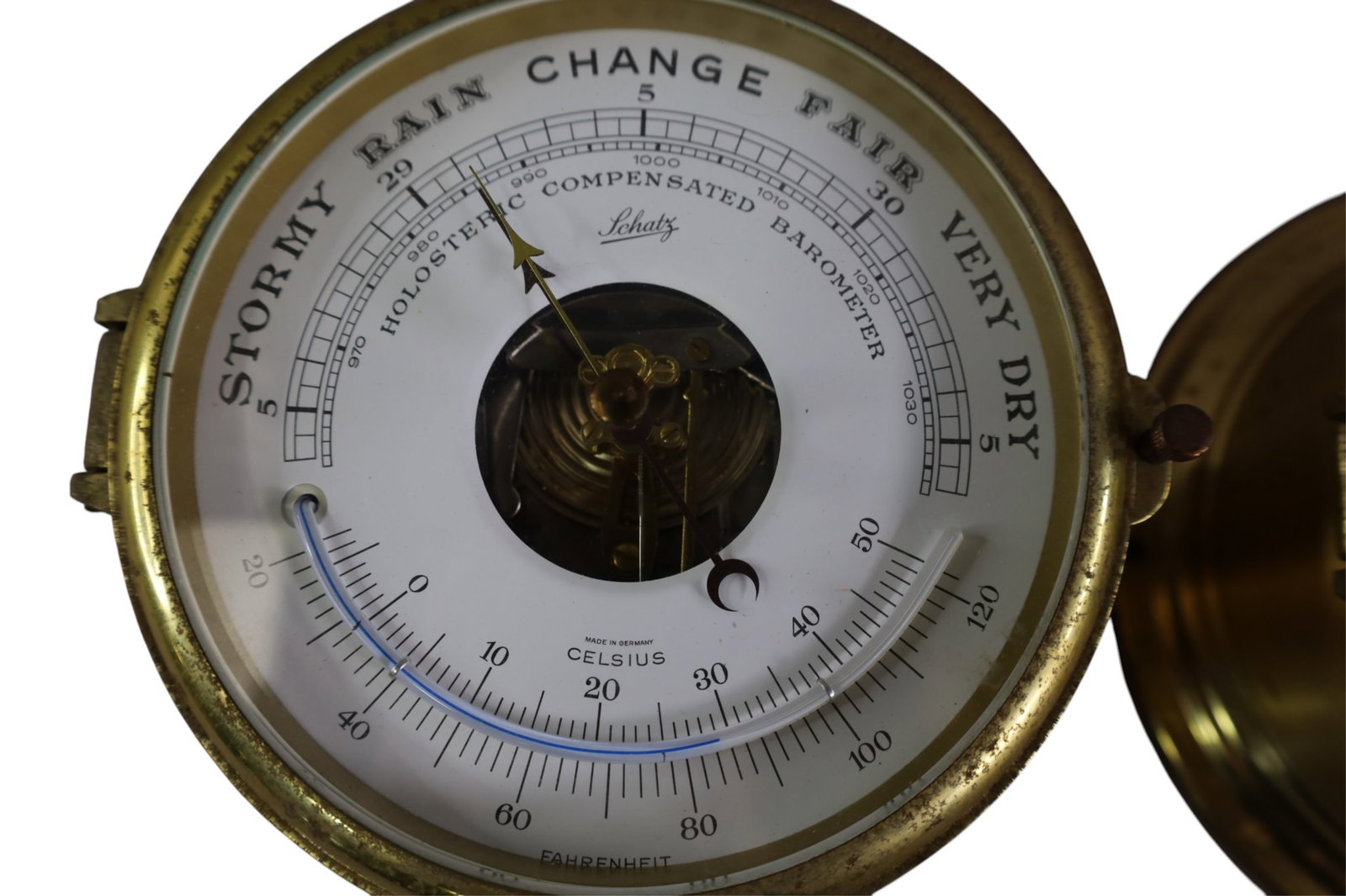 2 PIECE SHATZ CLOCK BAROMETER SET - 2