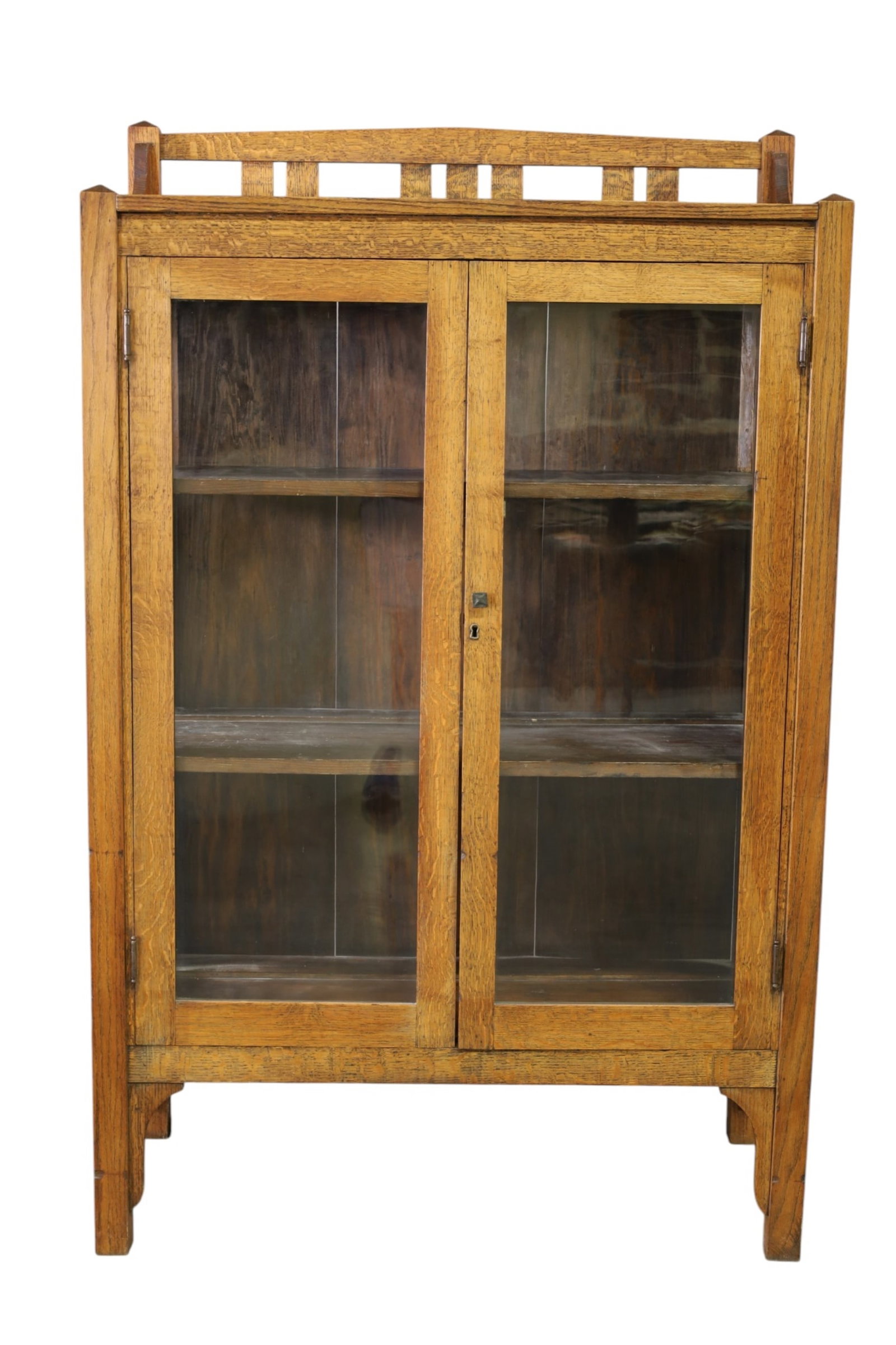 MISSION OAK CHINA CABINET (1 of 2)