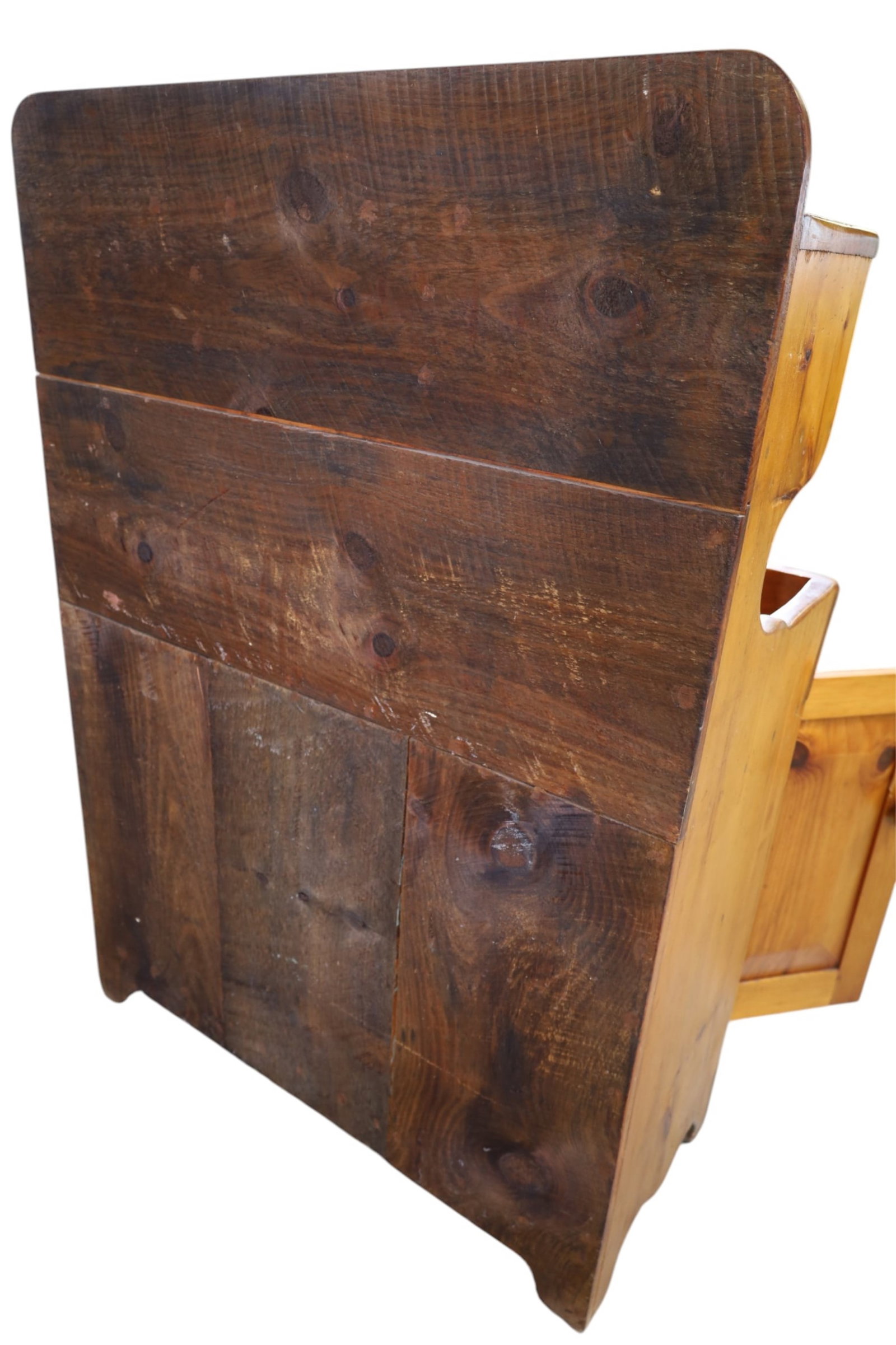 PRIMTIVE PINE WASHSTAND OR DRYSINK - 4
