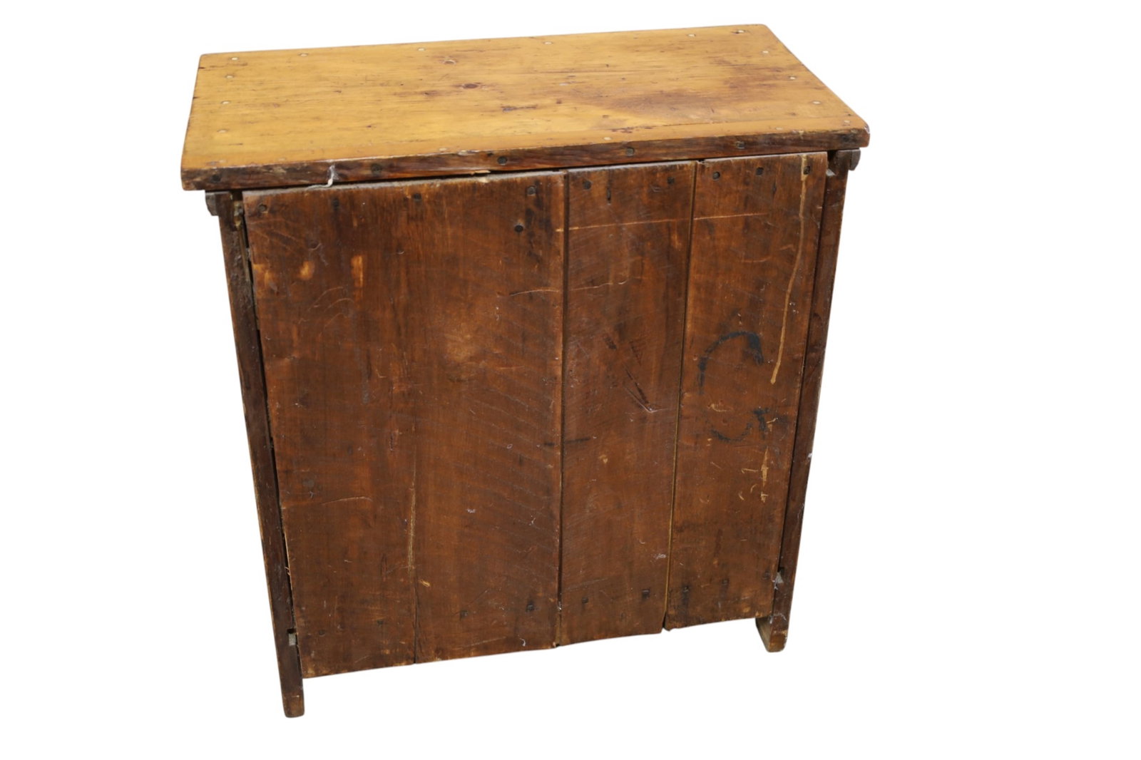 SMALL PRIMITIVE PINE CHEST - 4