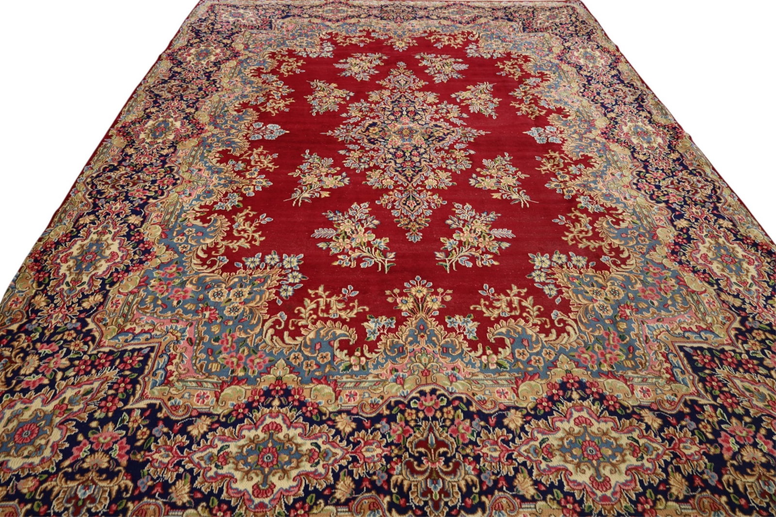 APPROX 13' 5" x 10' 2" HANDMADE WOOL RUG (1 of 3)