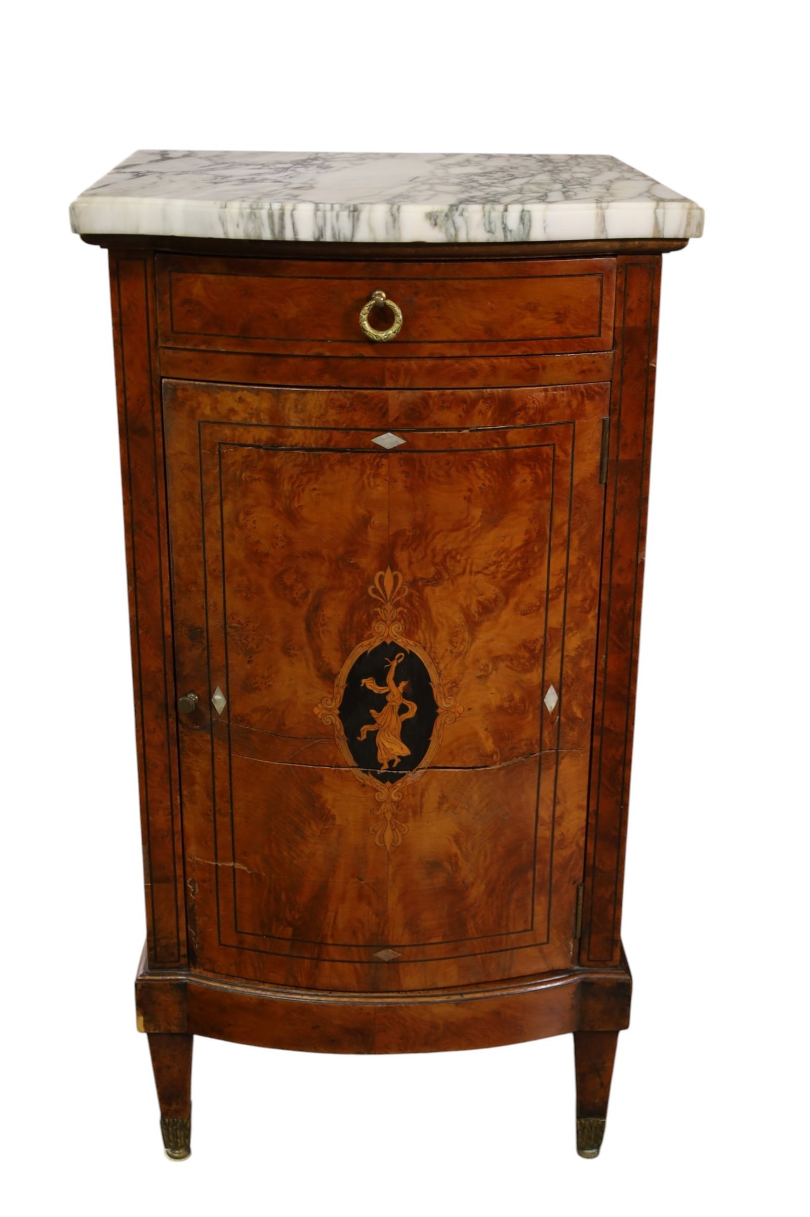 MARBLE TOP NIGHTSTAND - 2
