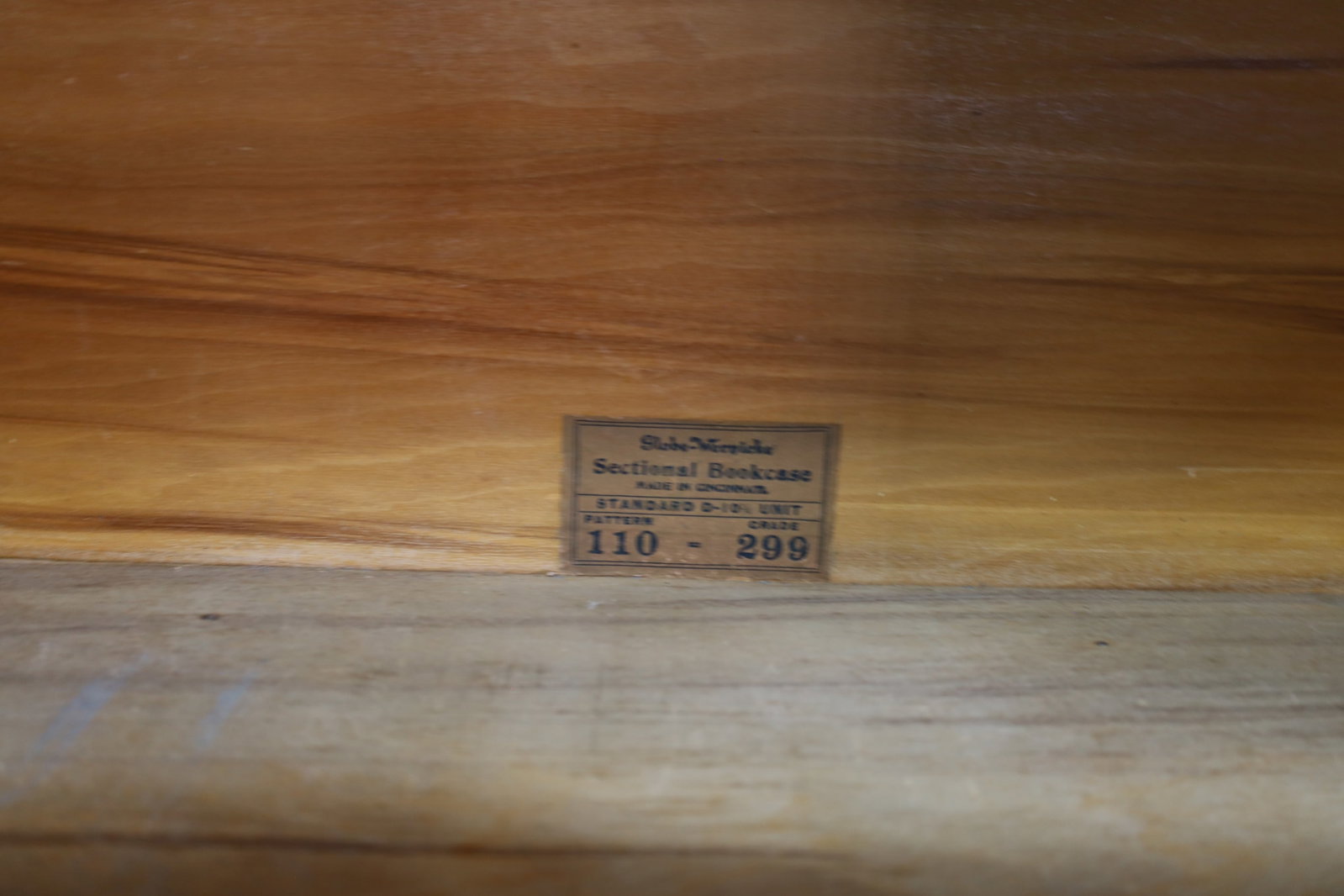 OAK LAWYER'S 5 STACK BOOKCASE - 3