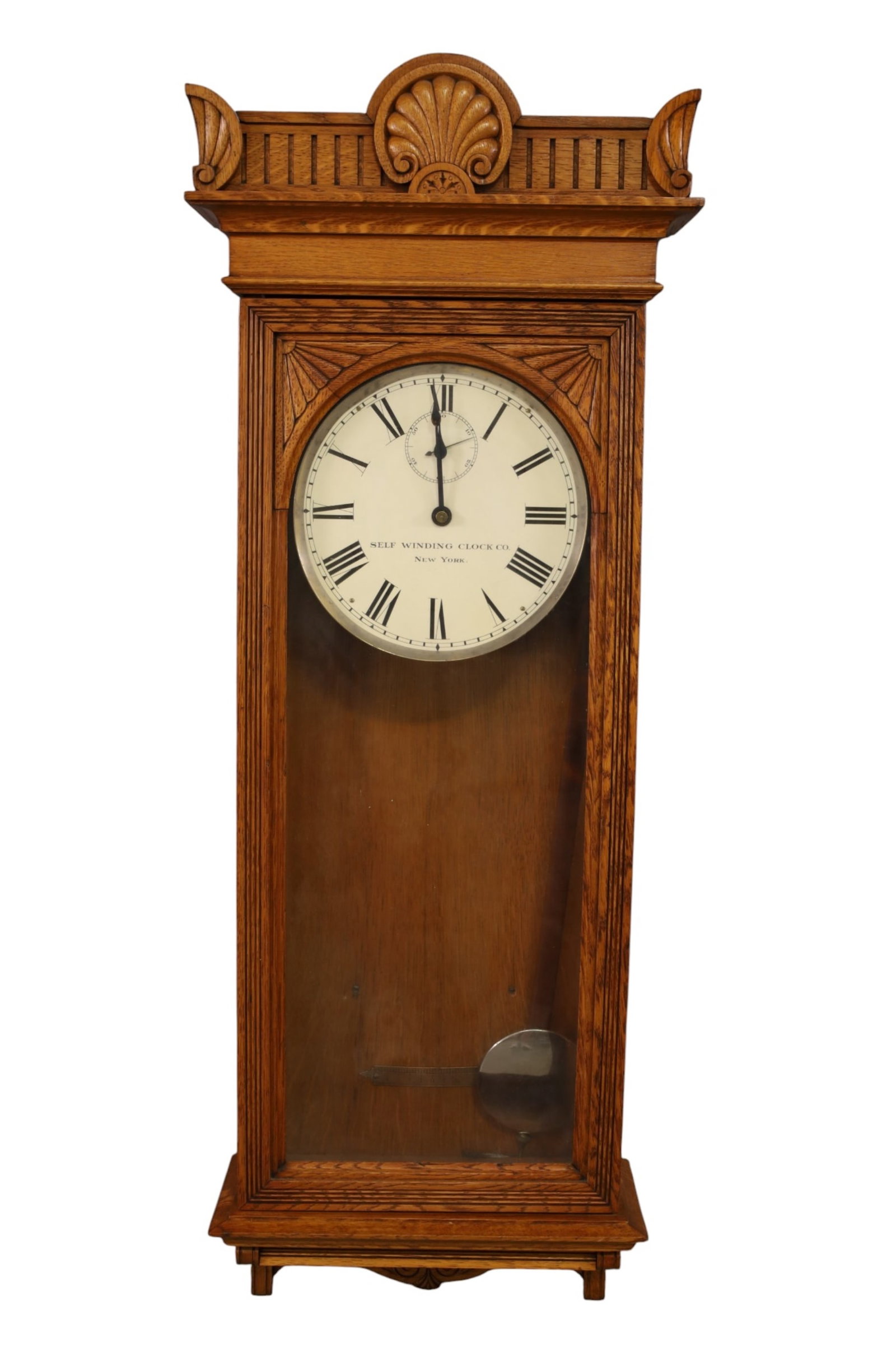 SELF WINDING CLOCK CO WALL CLOCK (1 of 2)