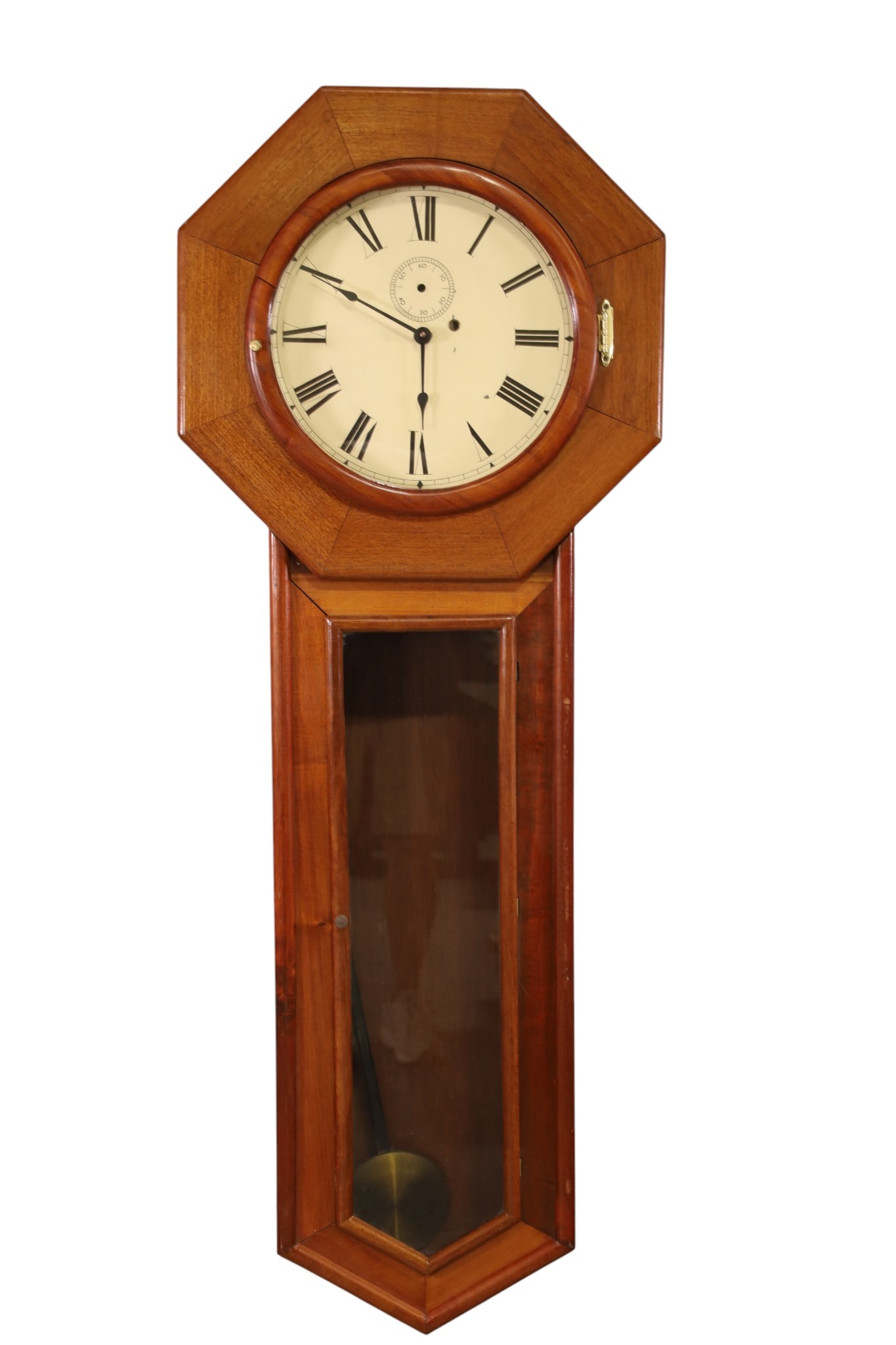 TALL WALL CLOCK: BATTERY OP WALL CLOCK, 20" W x 53" H. ALL CLOCKS ARE SOLD AS IS WE DO NOT GUARANTEE WORKING ORDER. THIS ITEM EXCEEDS SIZE, WEIGHT, AND OR FRAGILITY LIMITATIONS FOR IN HOUSE SHIPPING, MUST BE PICKED