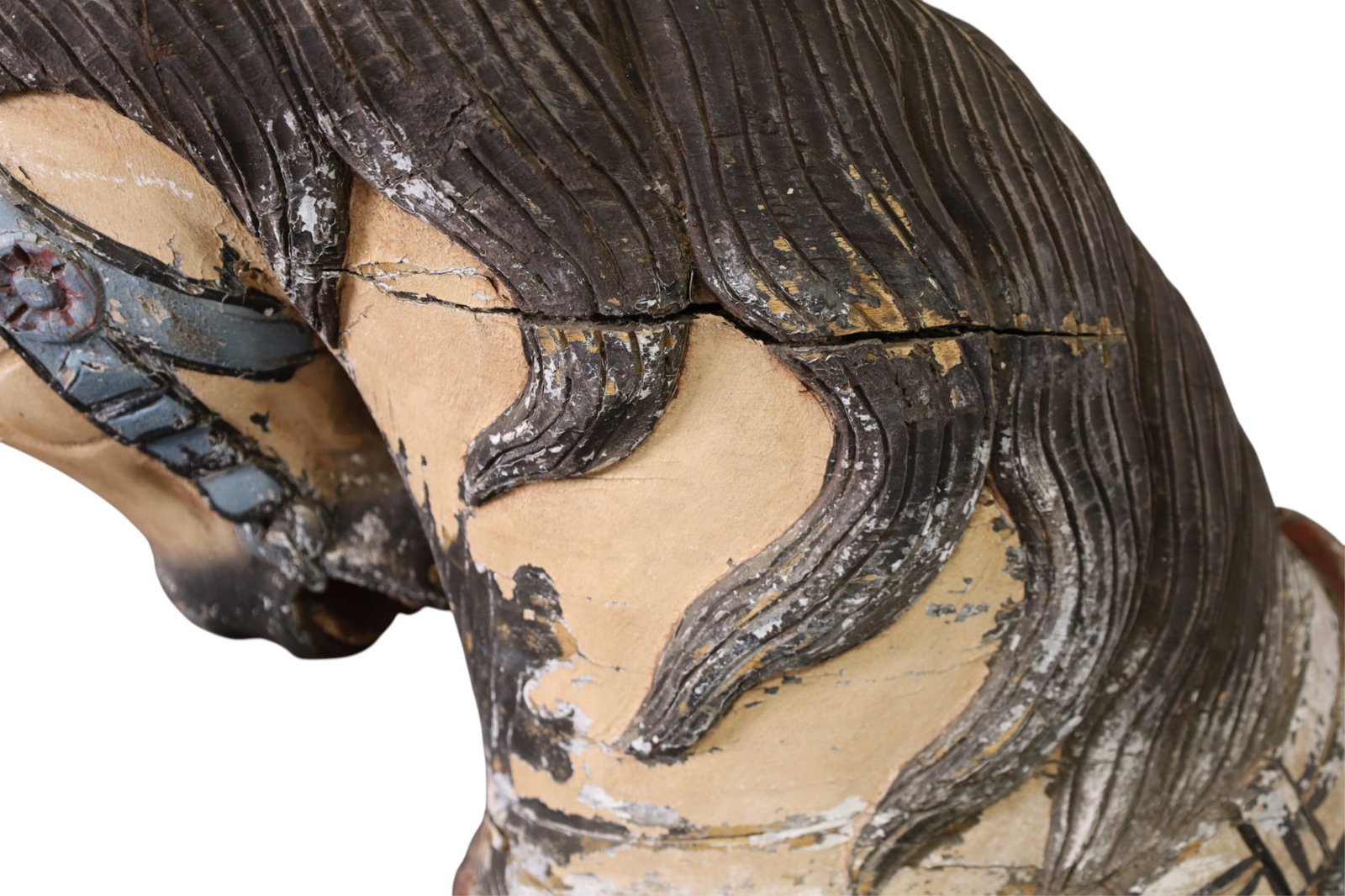 LARGE ANTIQUE CAROUSEL HORSE - 5