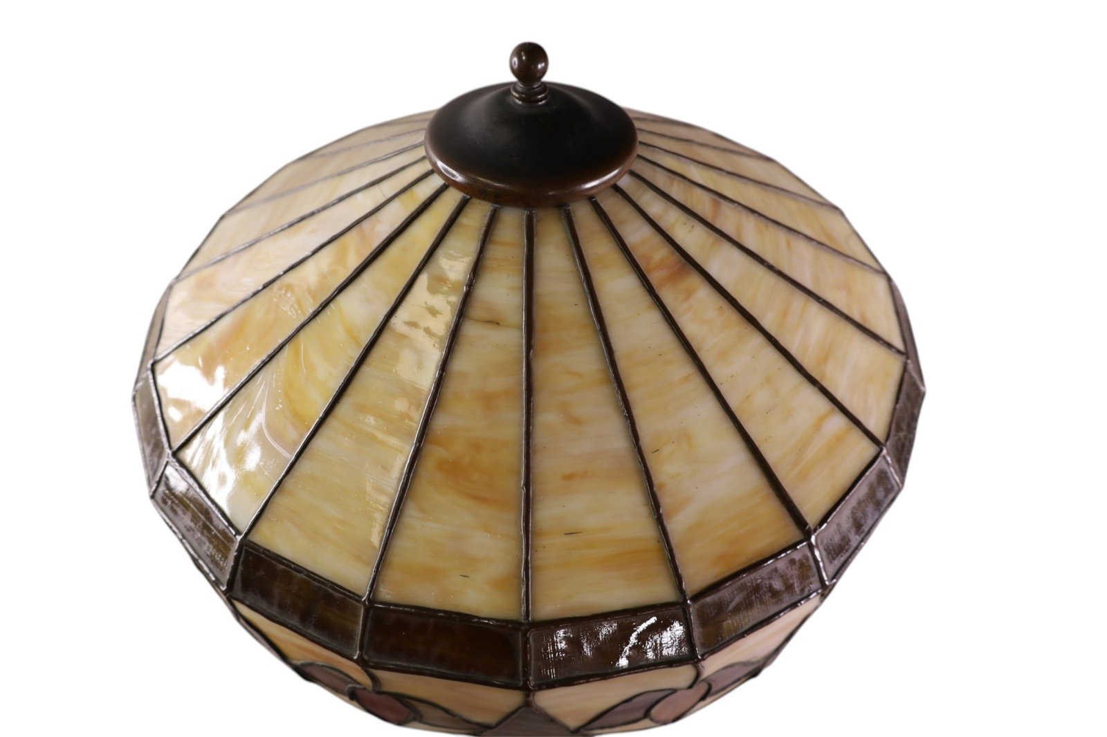 SLAG GLASS TABLE LAMP - 3