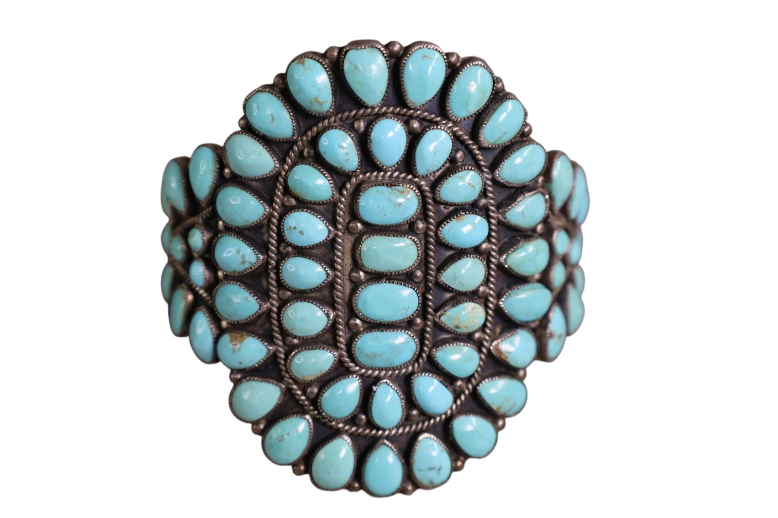 BEGAY CUFF BRACELET: NATIVE AMERICAN CUFF BRACELET, SIGNED J.M.BEGAY.