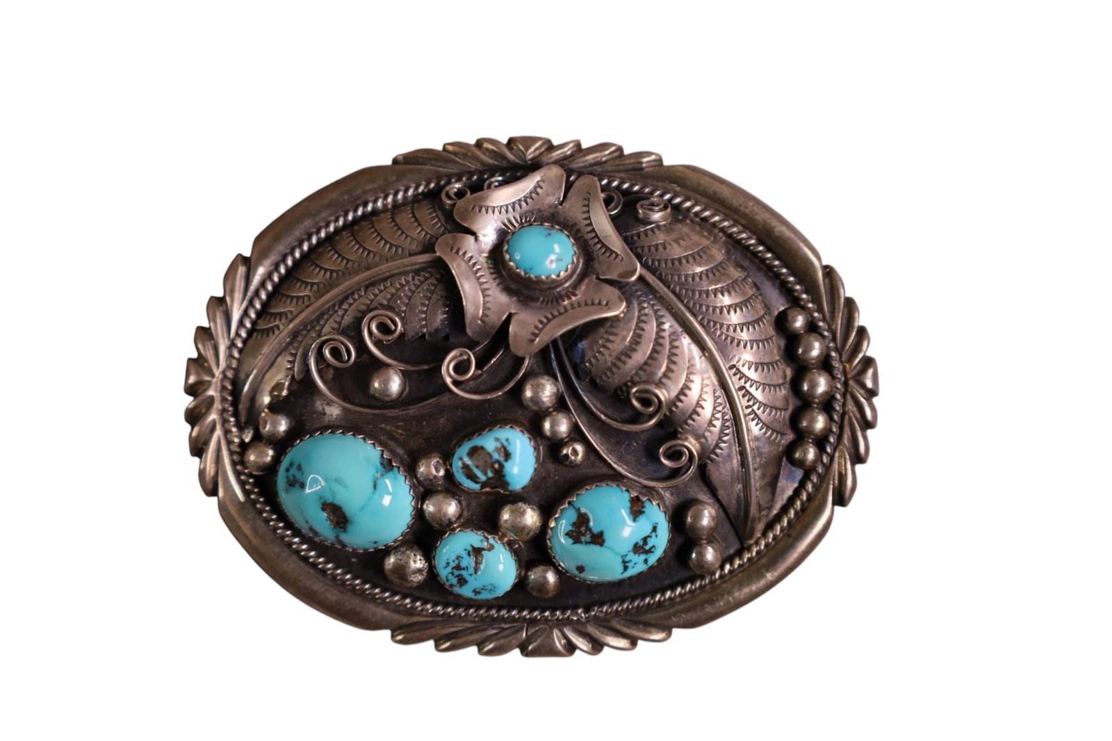 4 BELT BUCKLES - 2