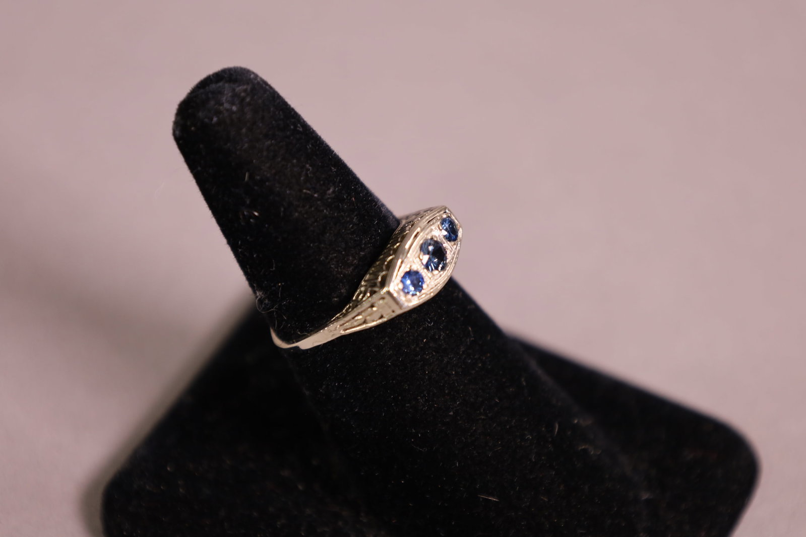14K GOLD ART DECO RING - 2
