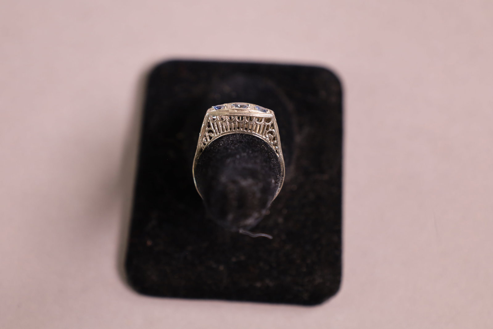 14K GOLD ART DECO RING - 3