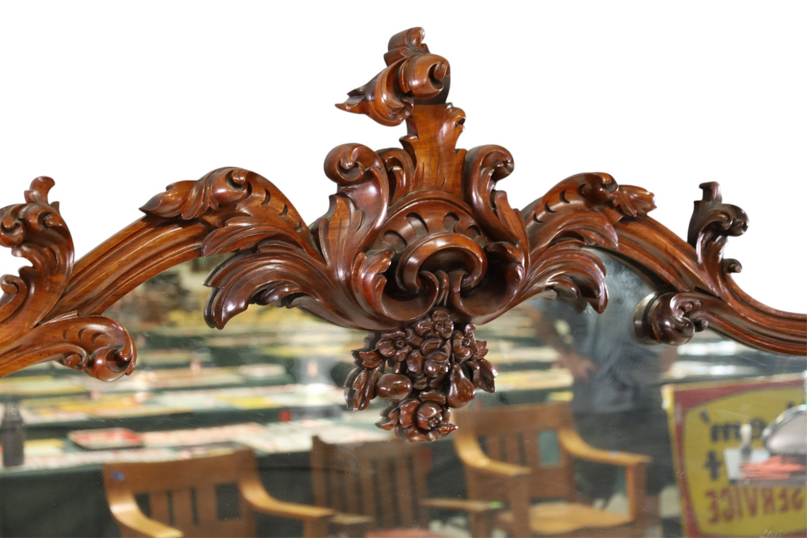 LARGE VICTORIAN MARBLE TOP BUFFET - 3