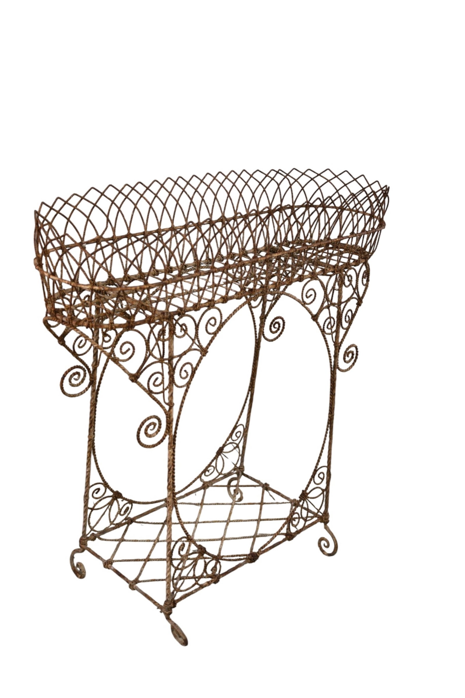 VICTORIAN WIRE PLANTER - 2