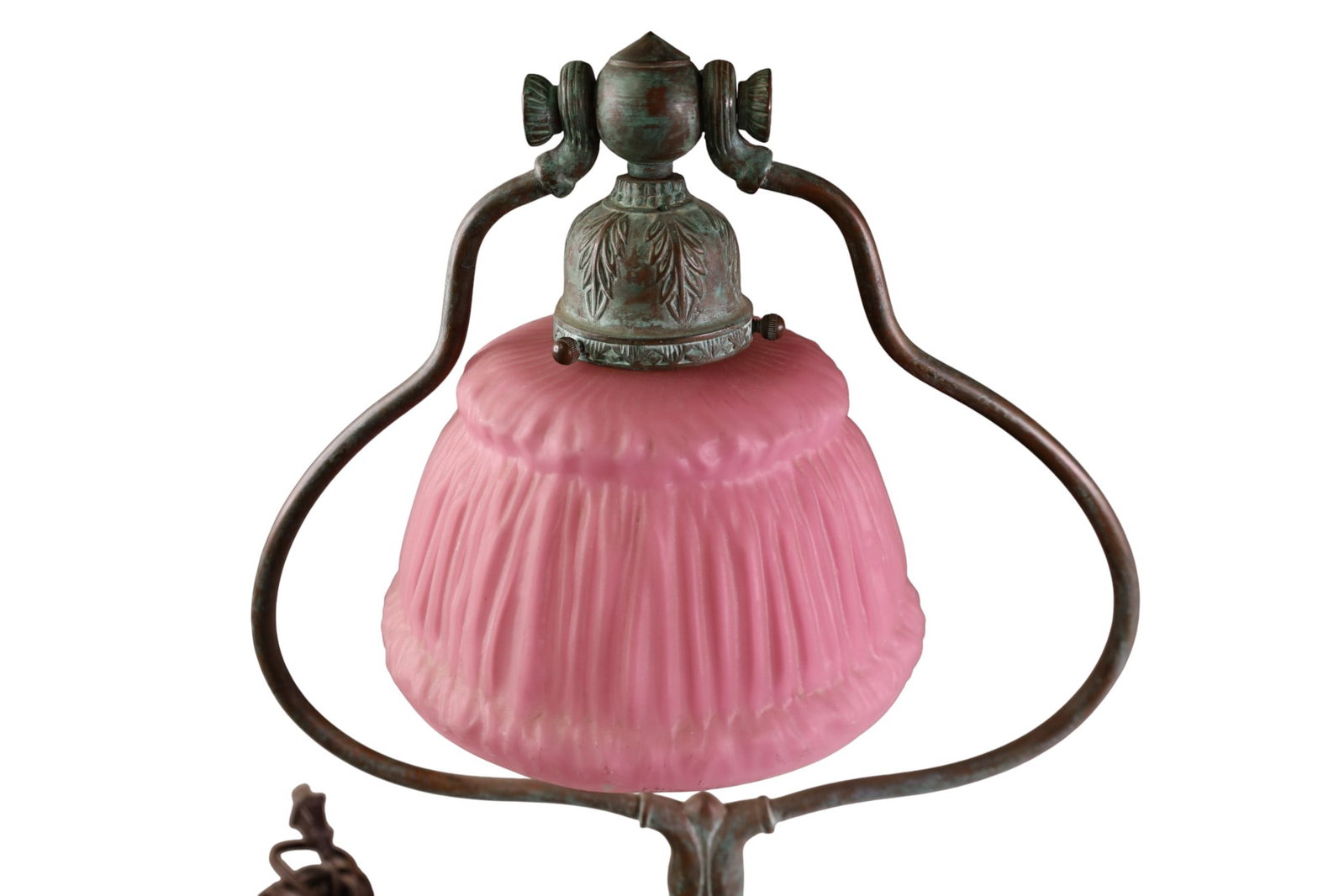 PINK SATIN SHADE TABLE LAMP - 3