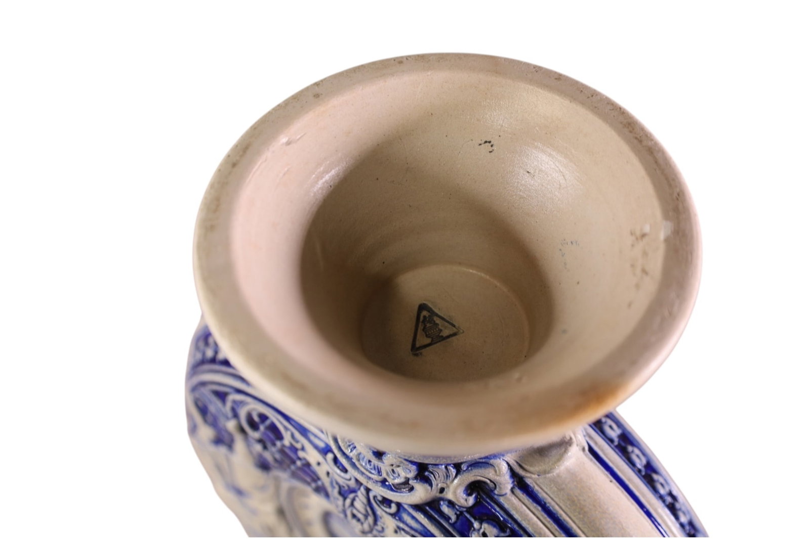 GERMAN STONEWARE EWER - 4