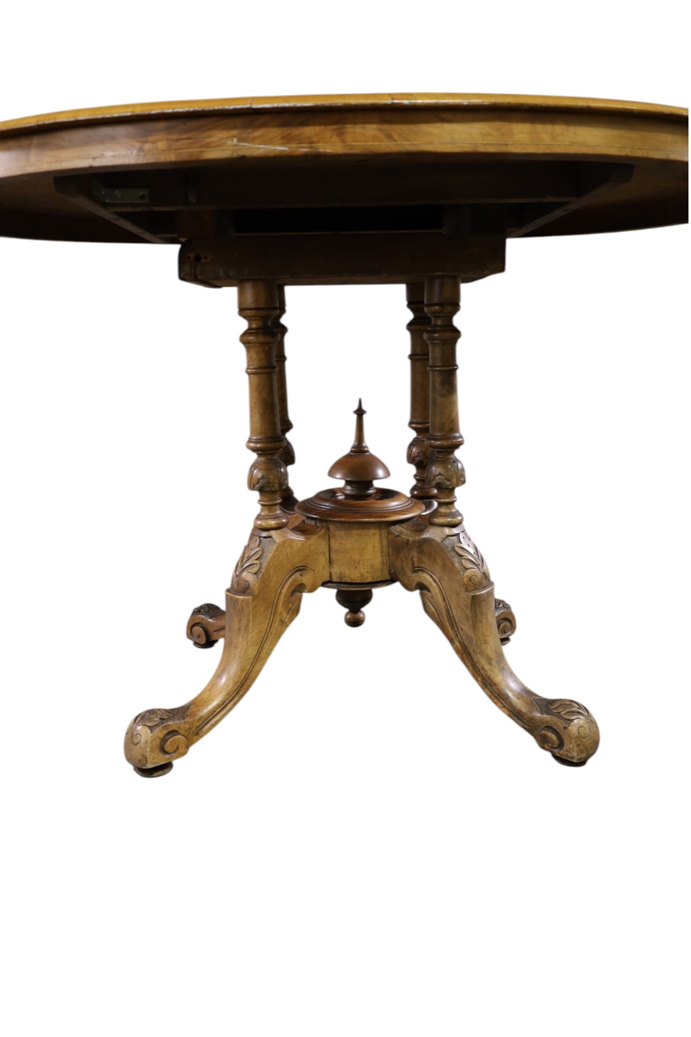 LARGE INLAID VICTORIAN LOO TABLE - 2