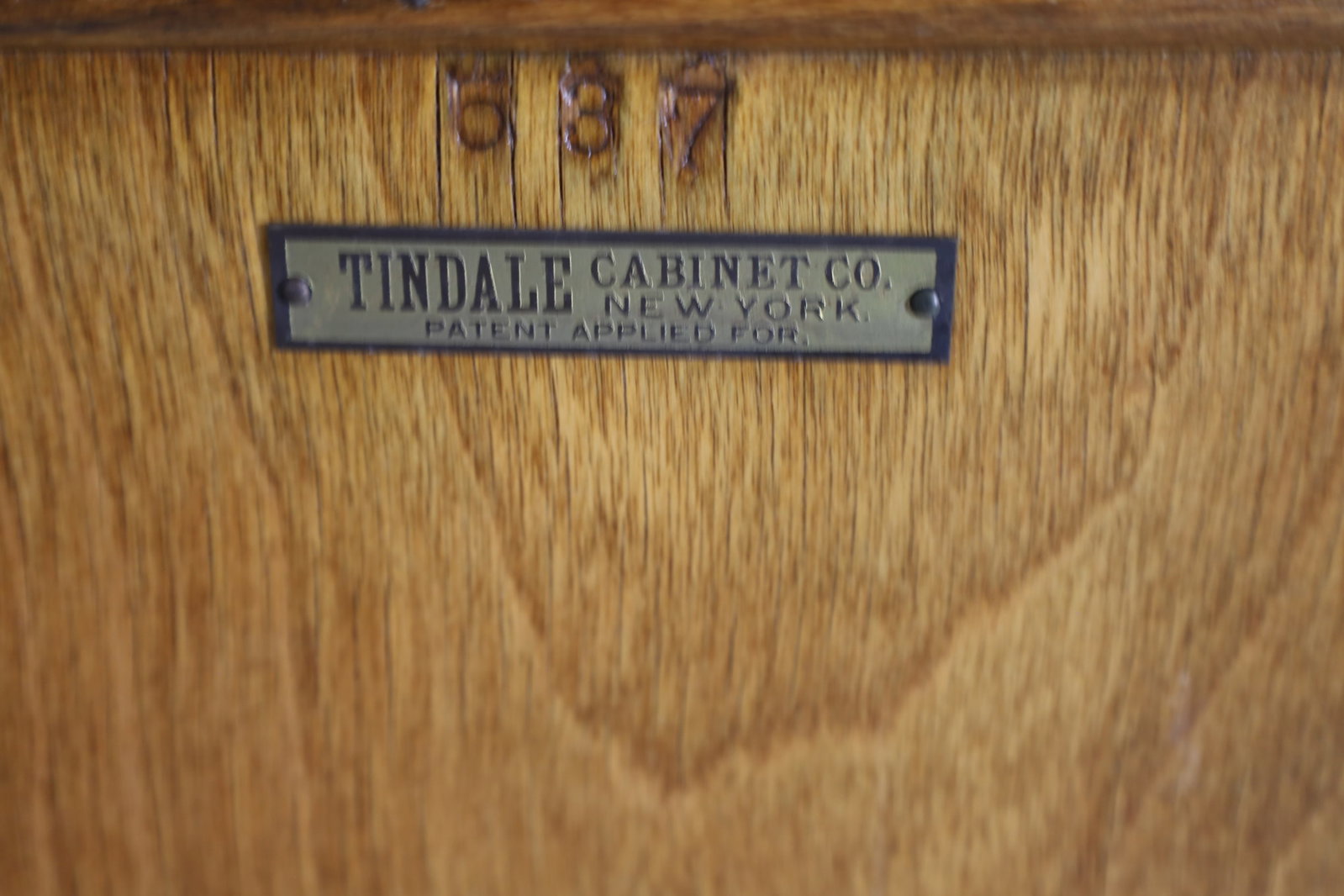 ANTIQUE 21 DRAWER OAK FILE - 4