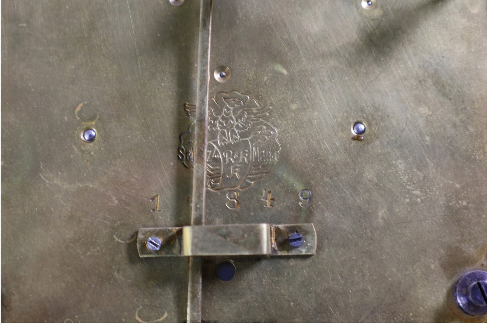INLAID 2 WEIGHT WALL CLOCK - 6