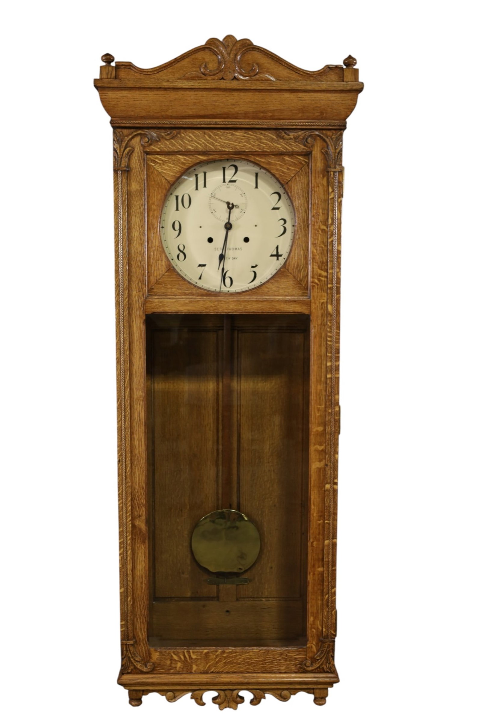 OVER 5 FOOT TALL SETH THOMAS WALL CLOCK (1 of 4)